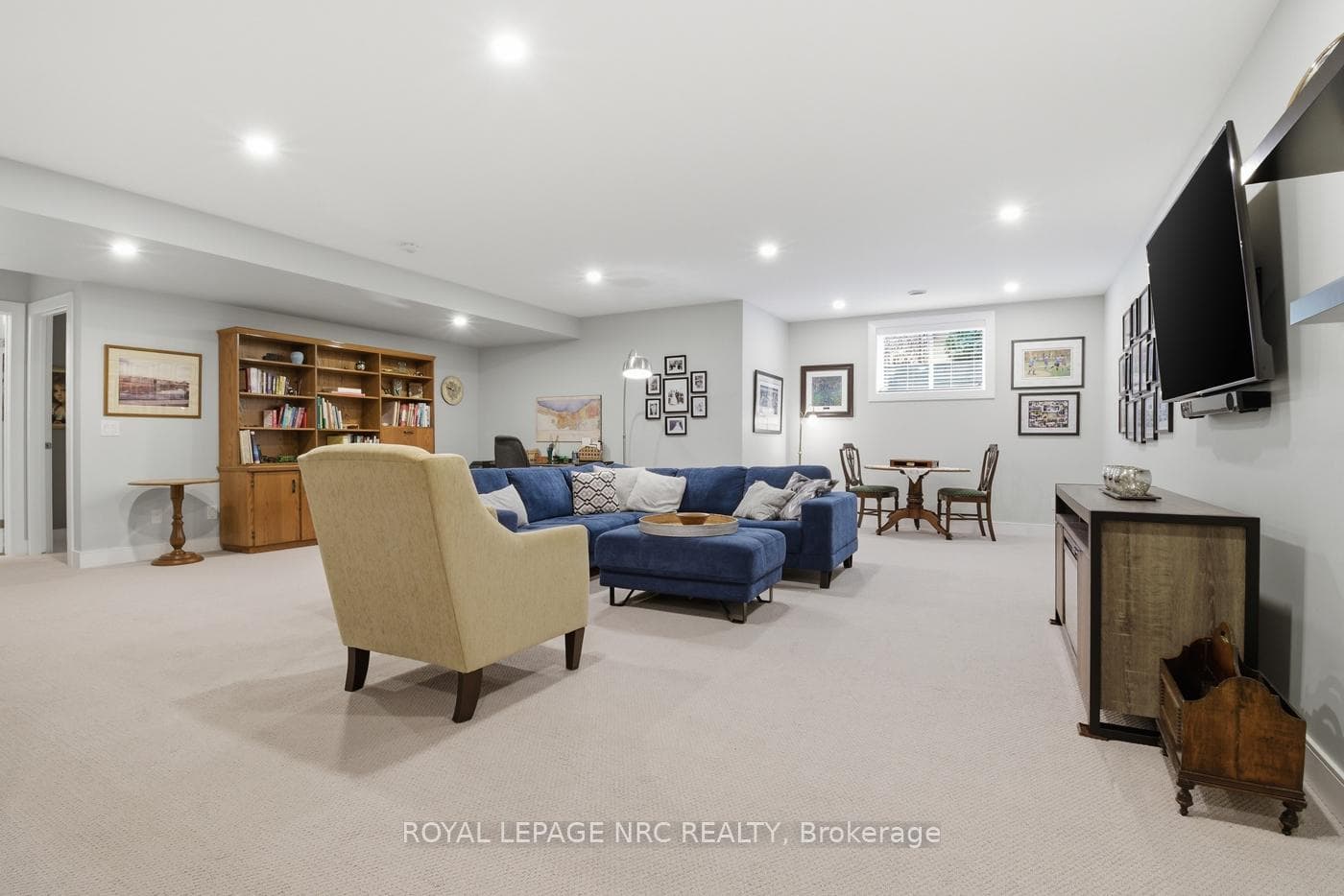 Basement Rec Room 8'4" ceiling height