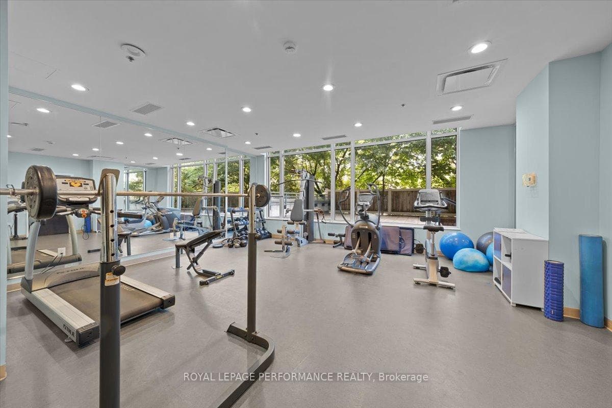 Fitness room on main floor