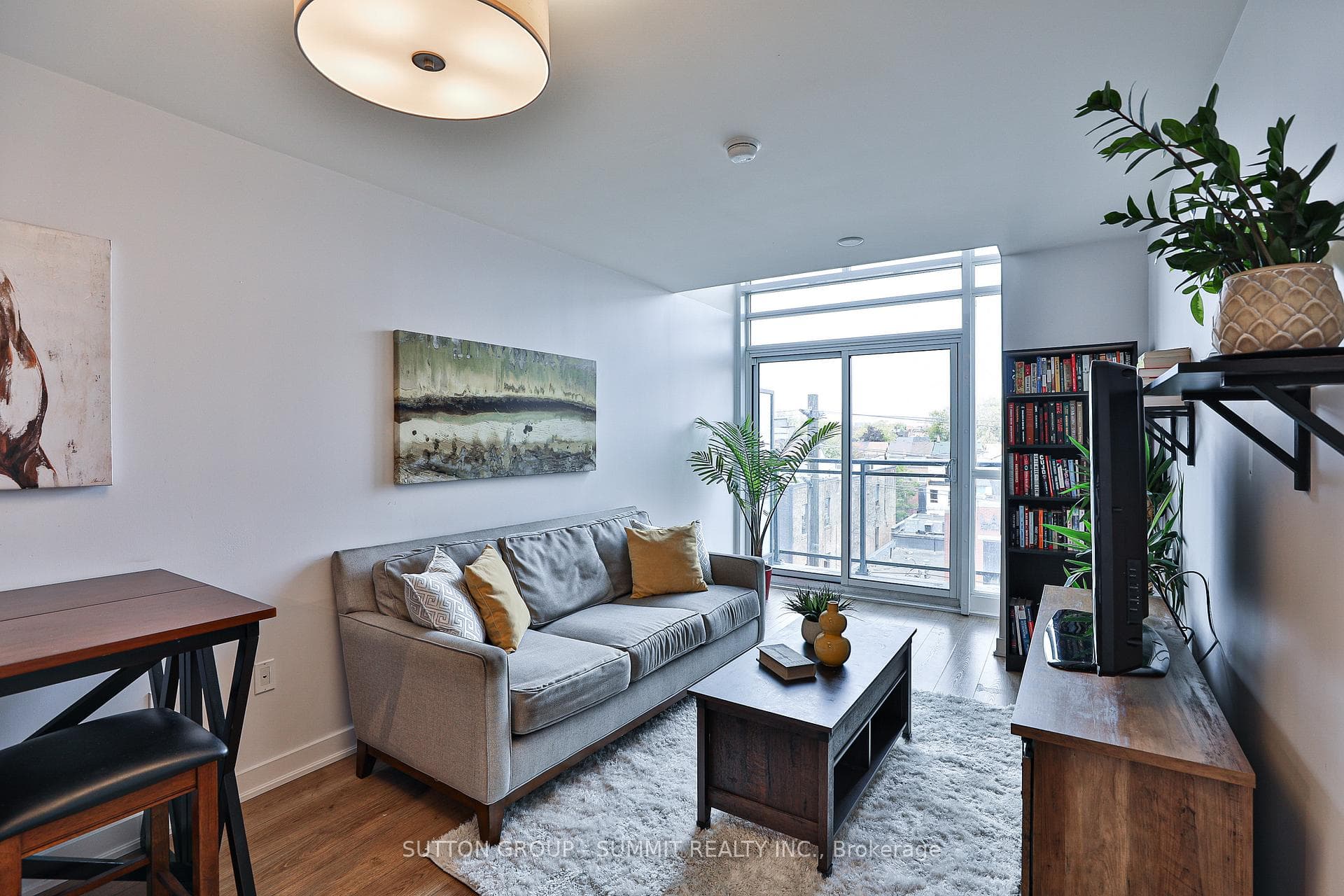 Living Room with Balcony Walk-Out