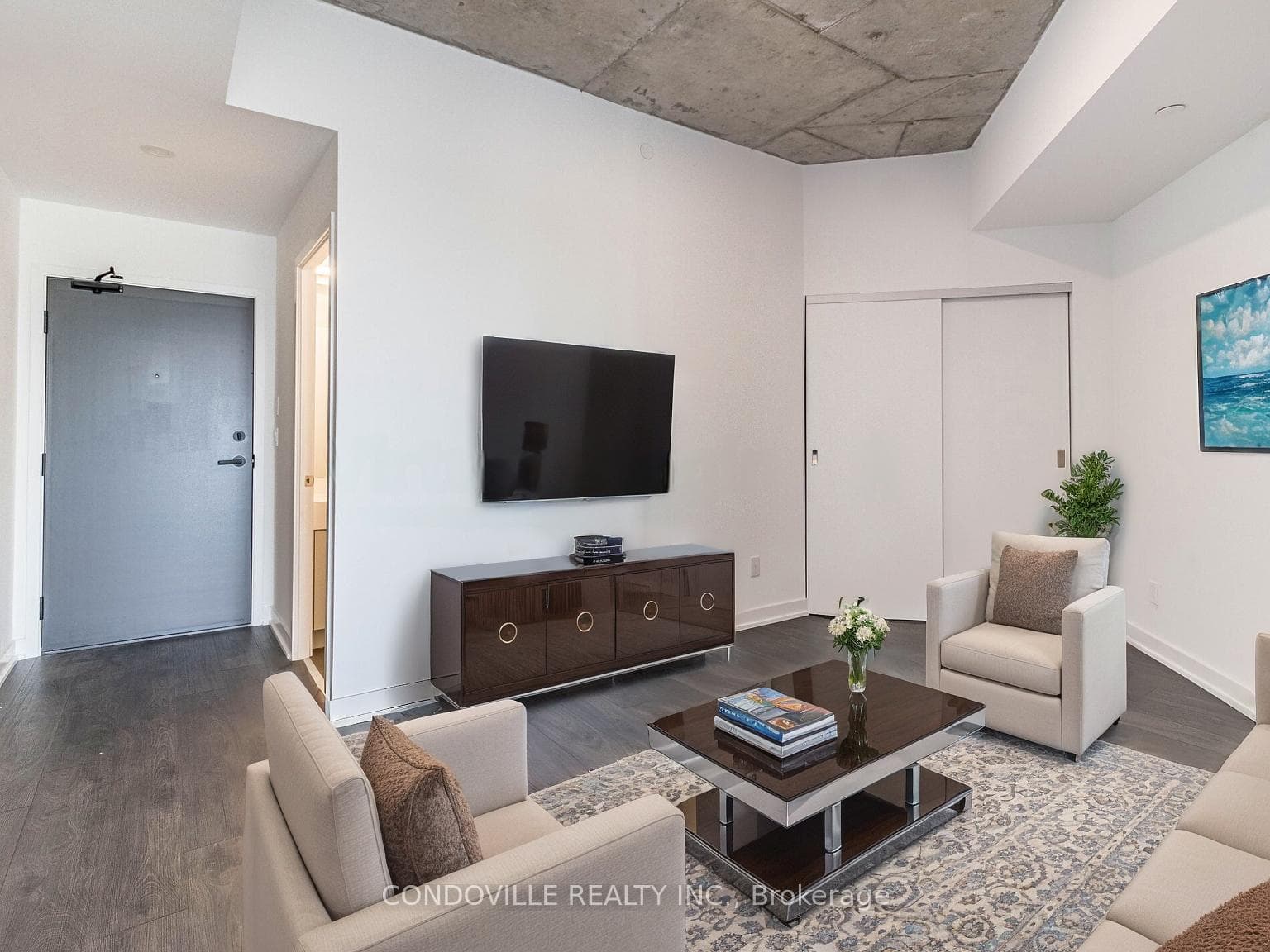 Virtually Staged Living Room