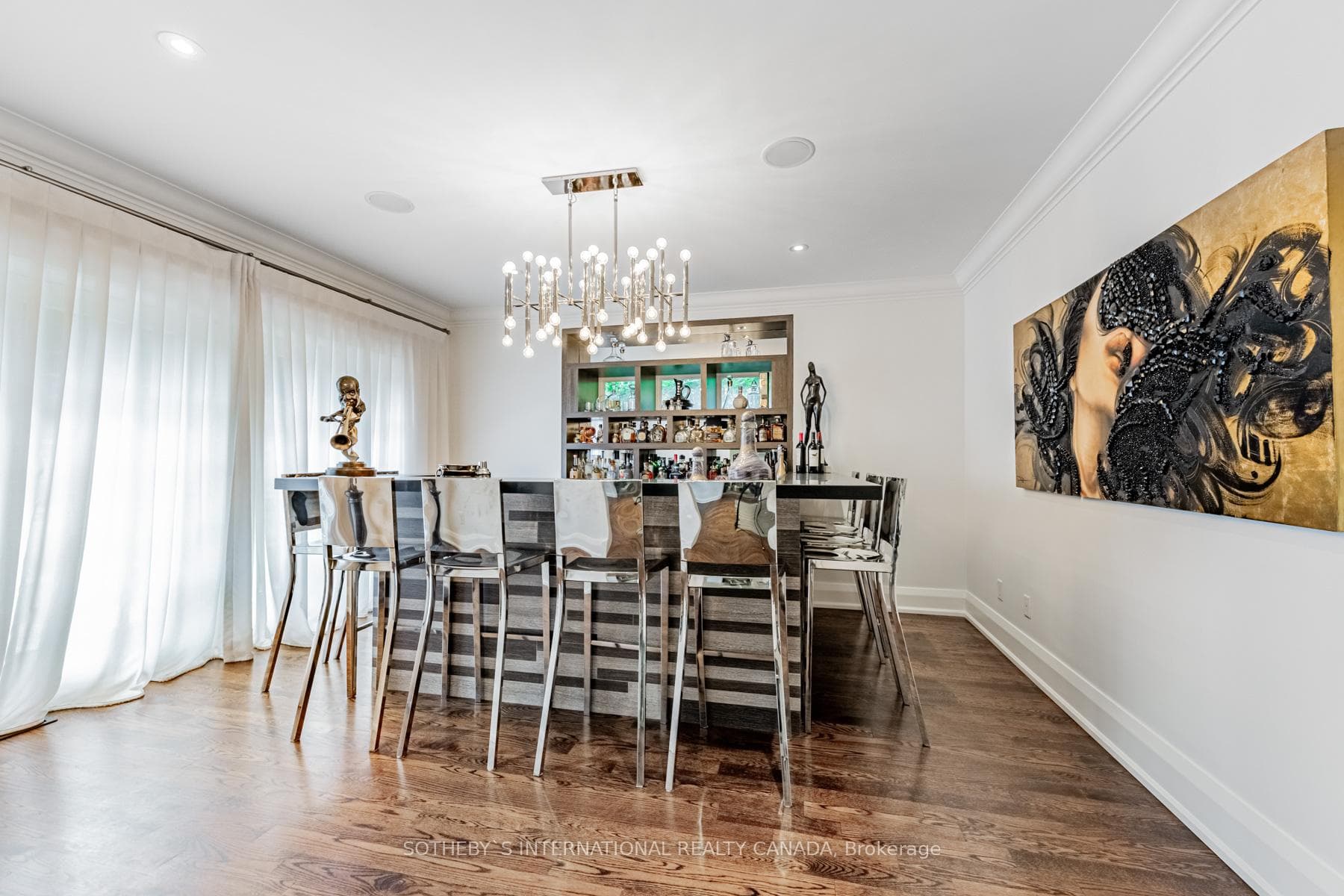 Elegant Dining/Lounge Area with Terrace Access.