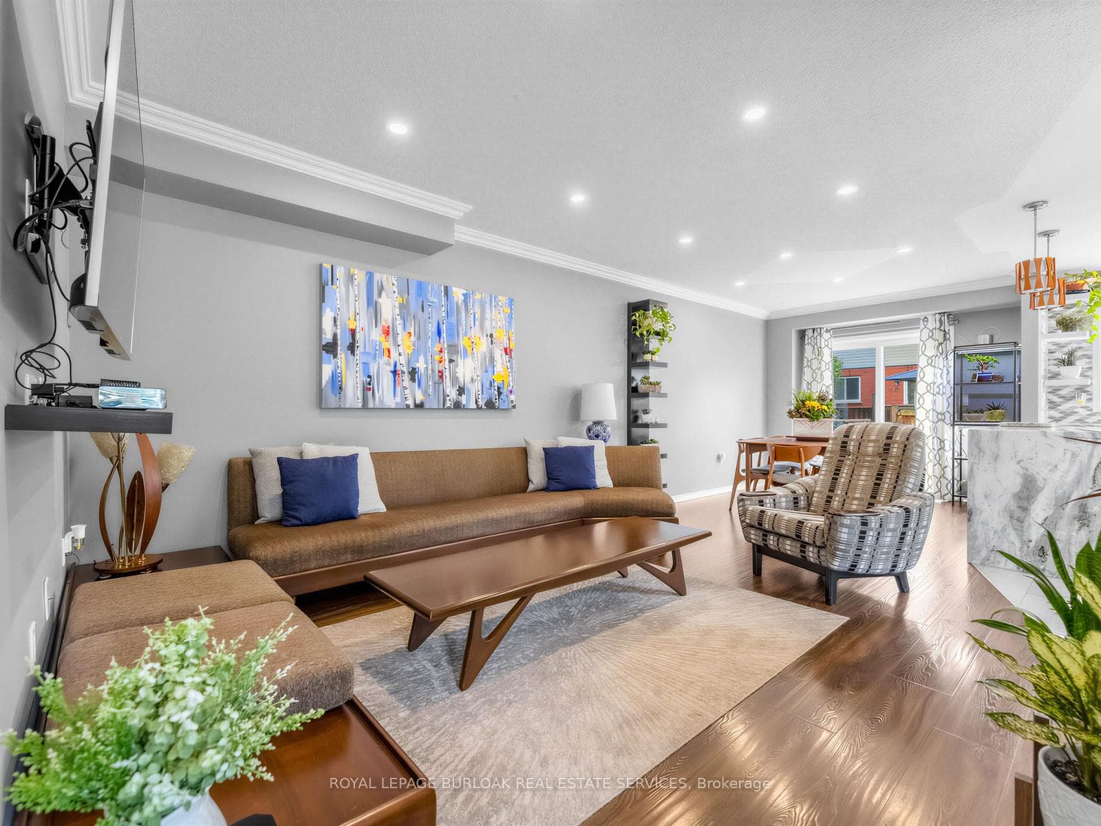 large open concept LR