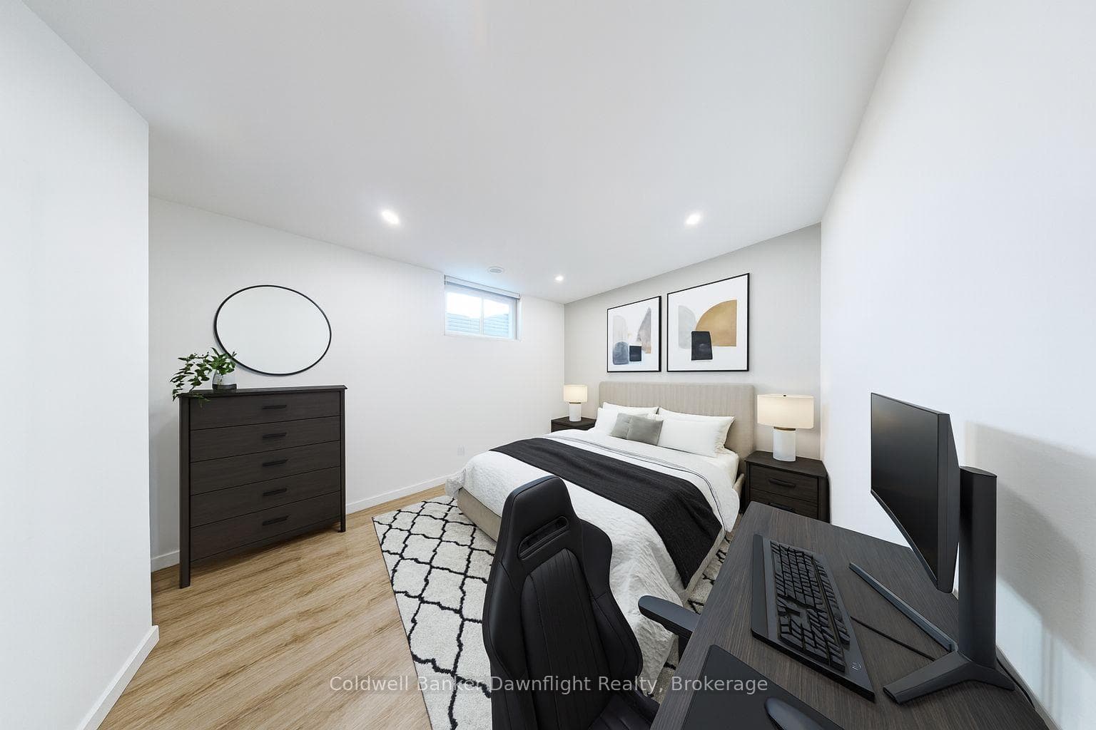 Virtually staged bedroom # 3