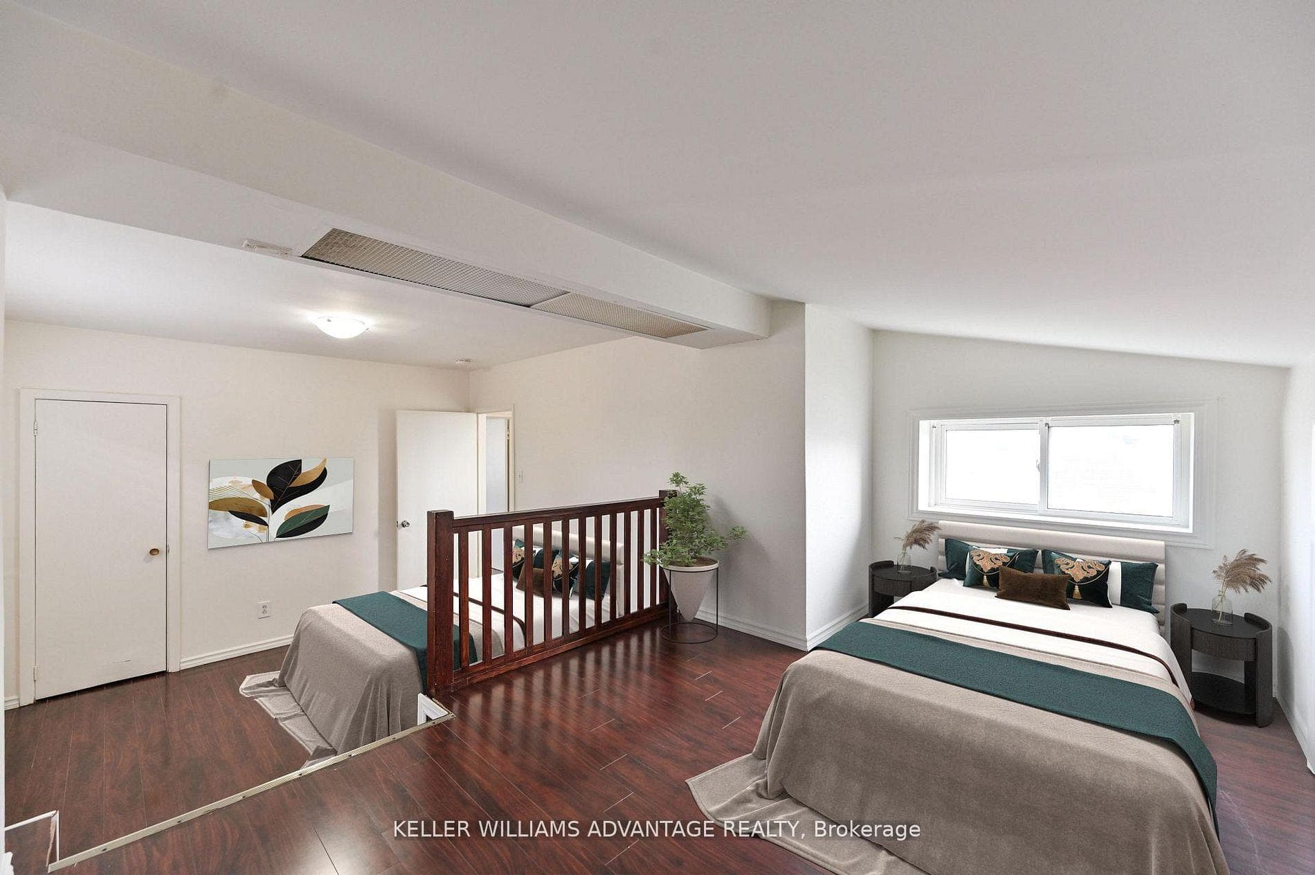 Step up bedroom - Virtually staged