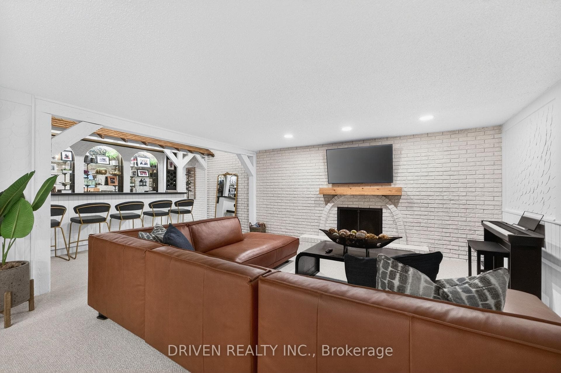 Finished basement built for hosting