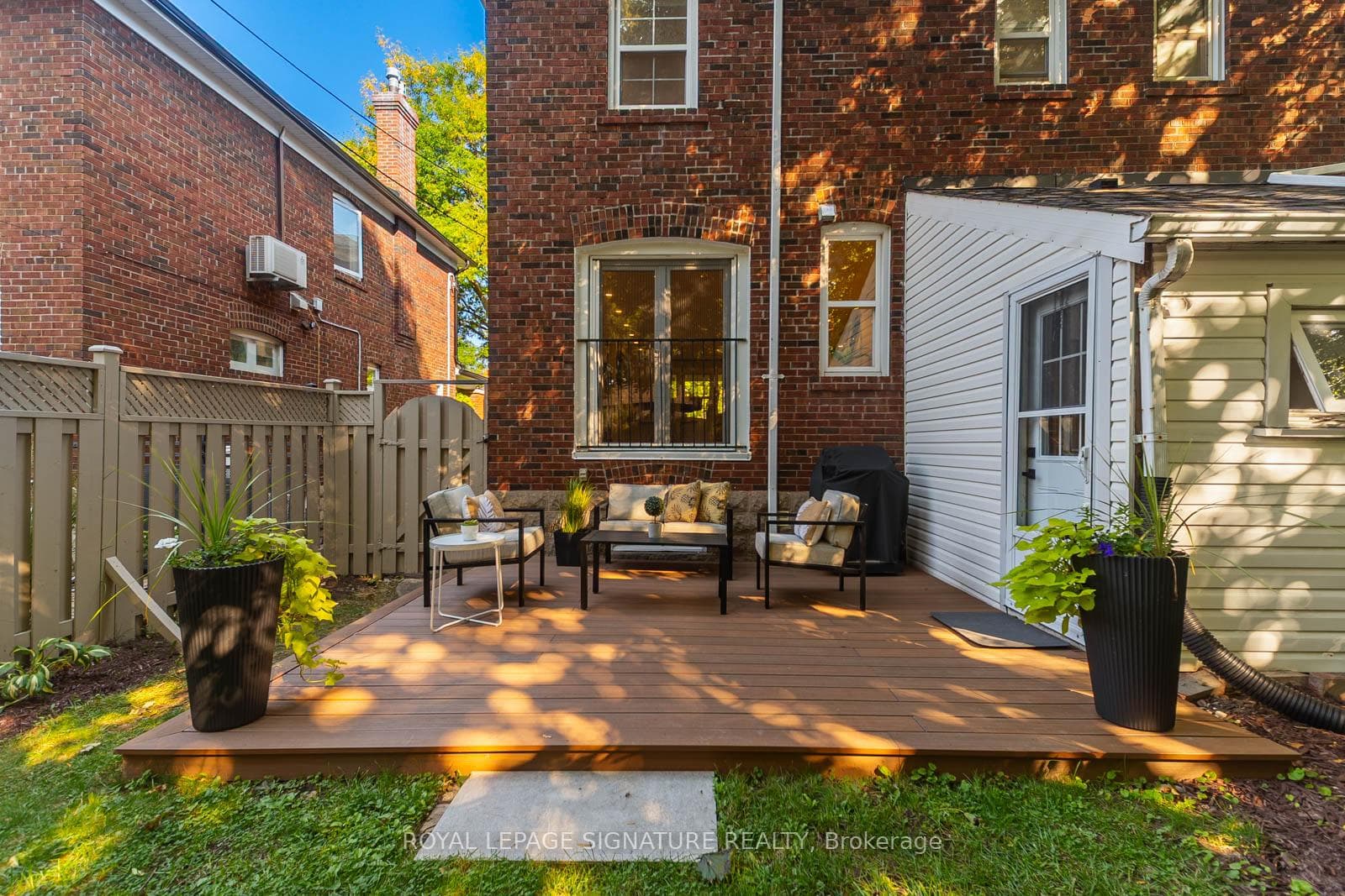 Deck and Landscaped Private Backyard