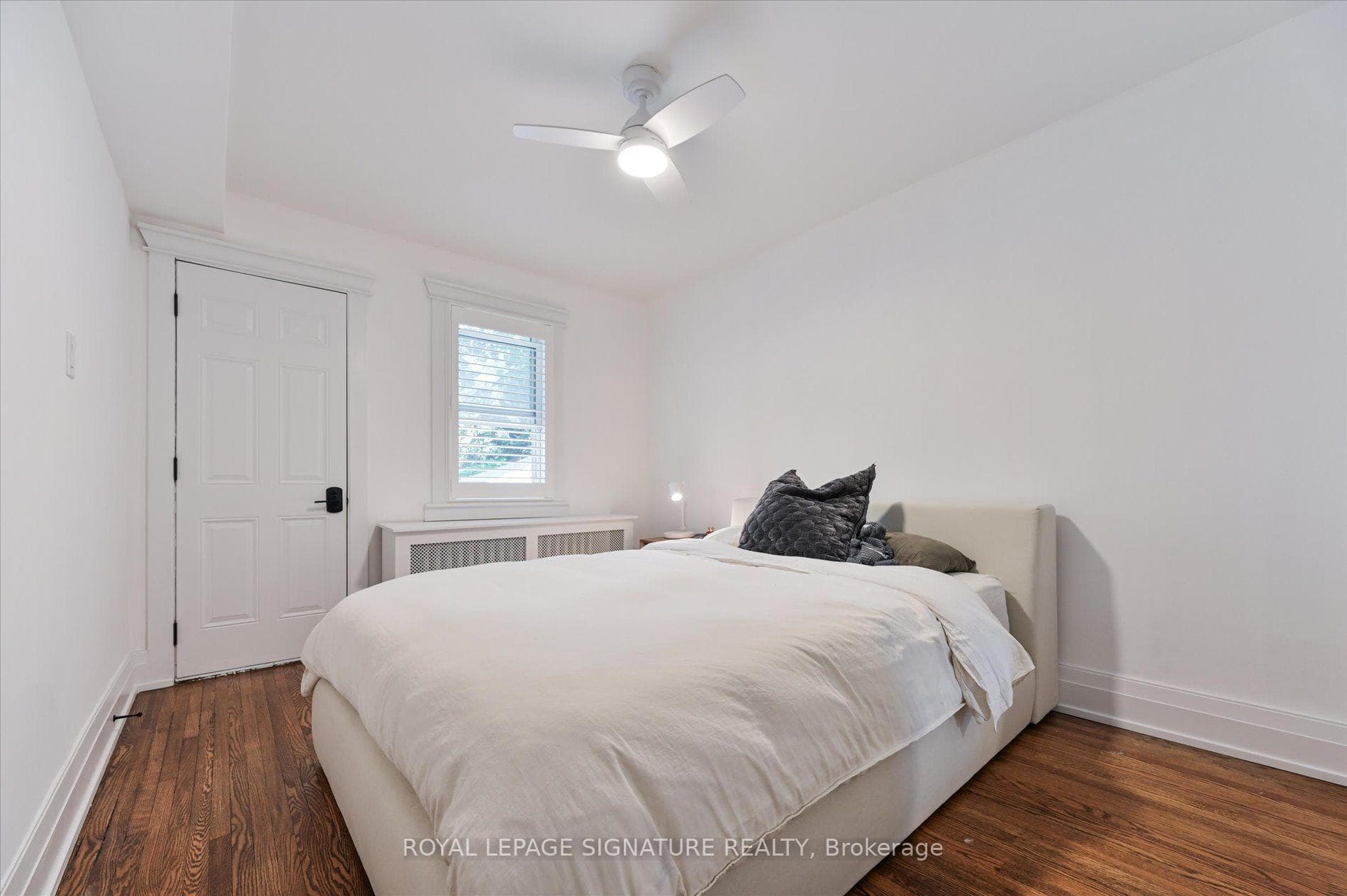 Bedroom with walk-out to deck