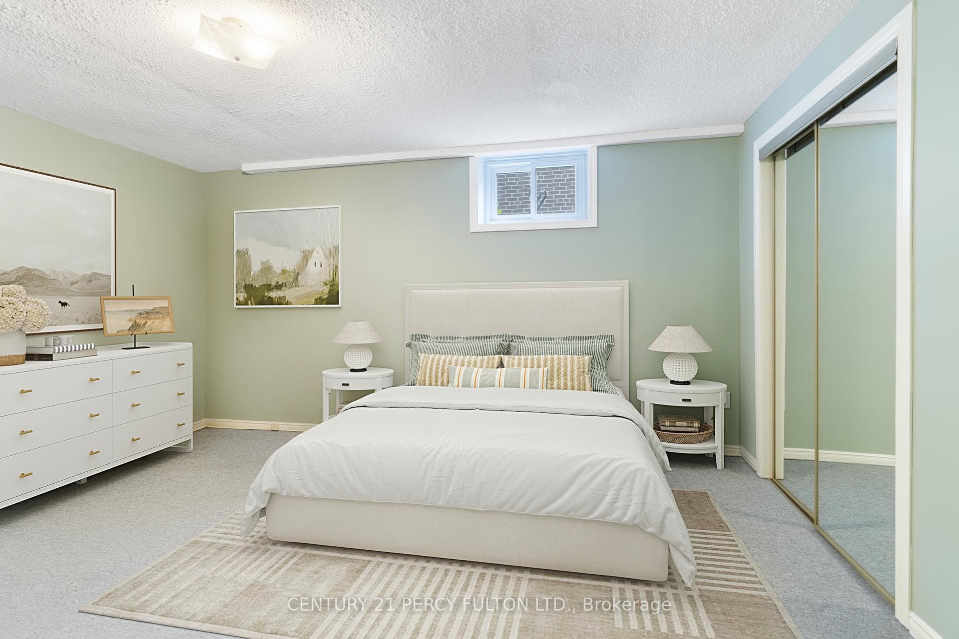 Virtually Staged Lower Level Bedroom 5