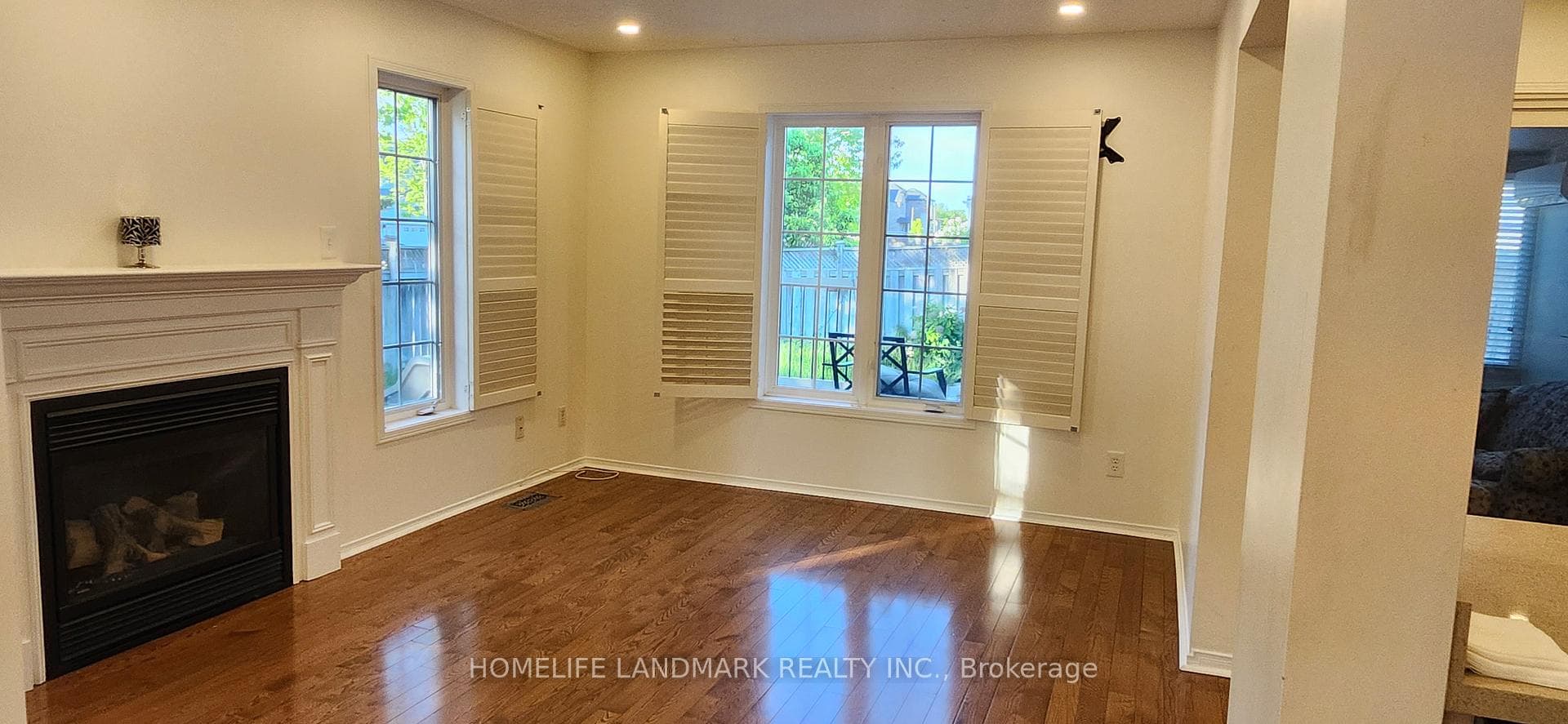 Family Room with gas fireplace