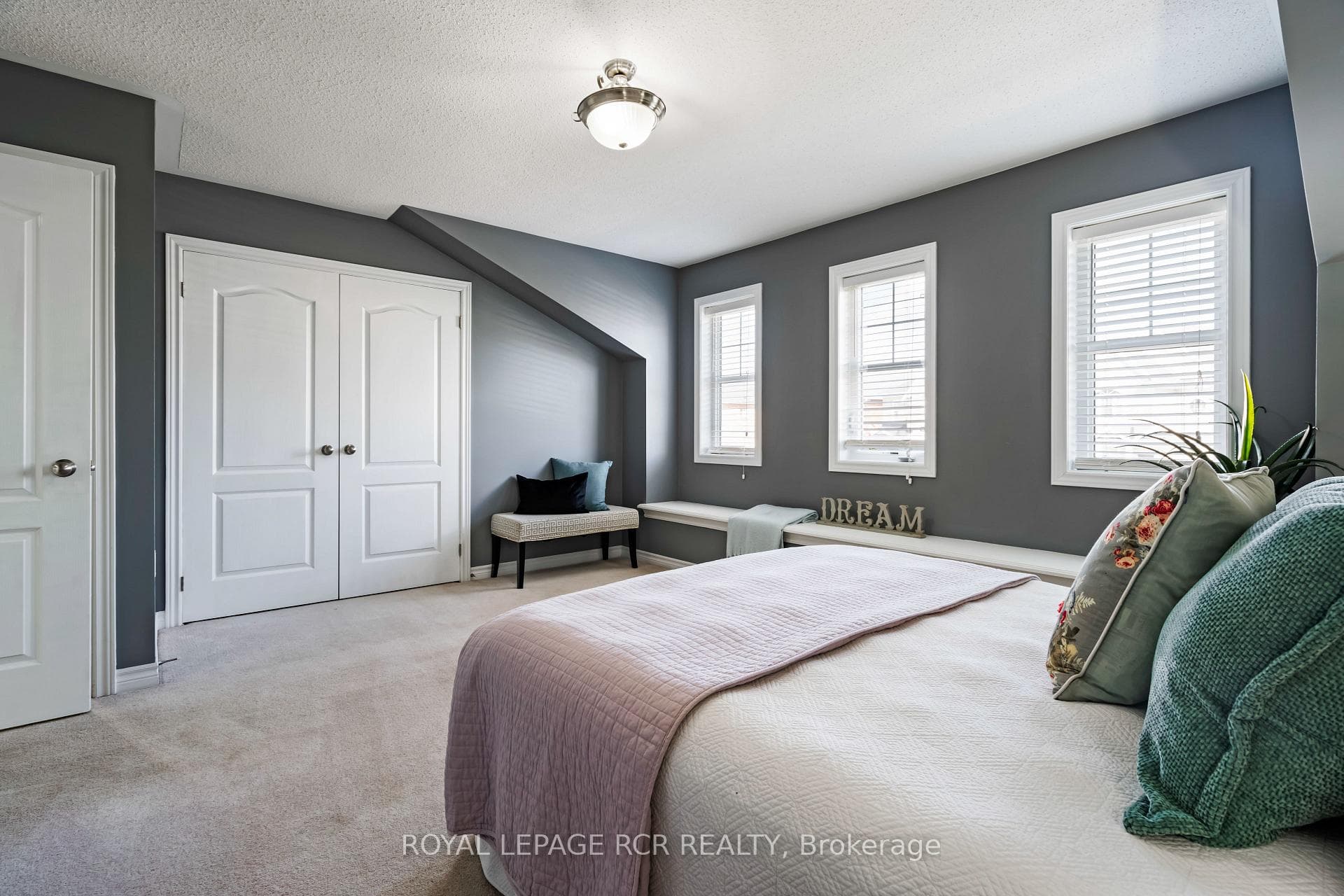 Upper Level Primary Bedroom. Double Closet