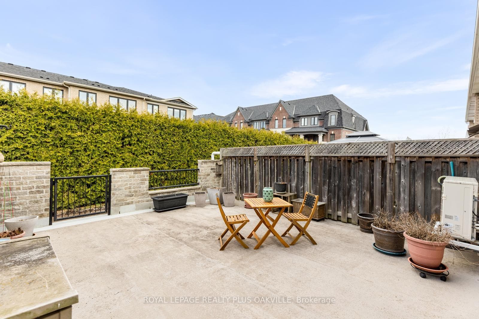 Large, private back patio