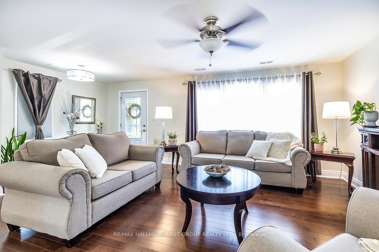 Gleaming Hardwood Floors in Living Room