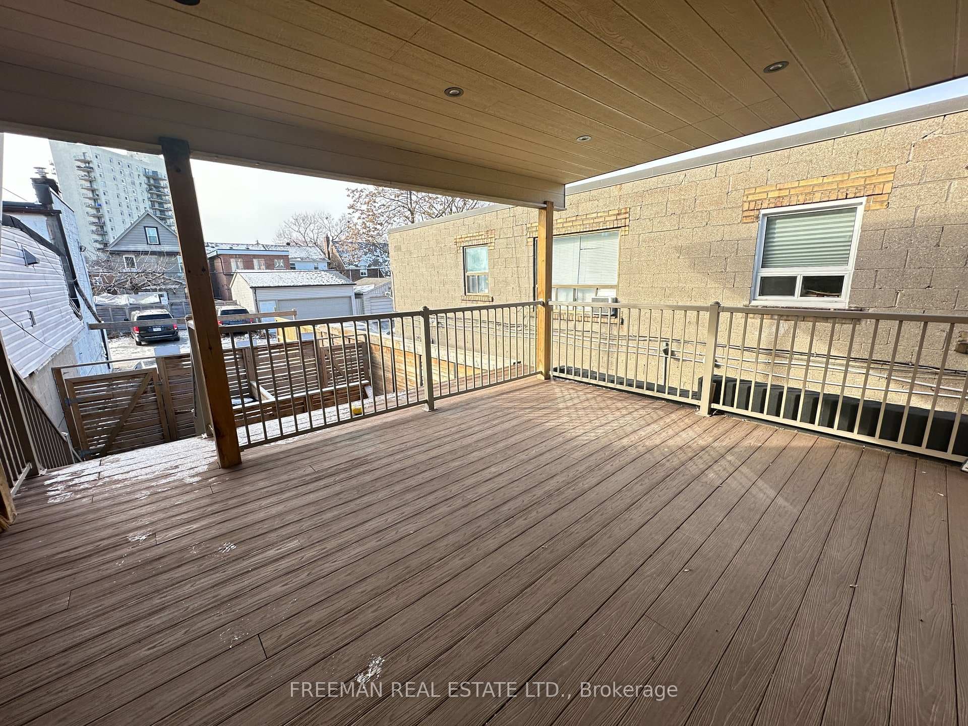 Extra large deck.