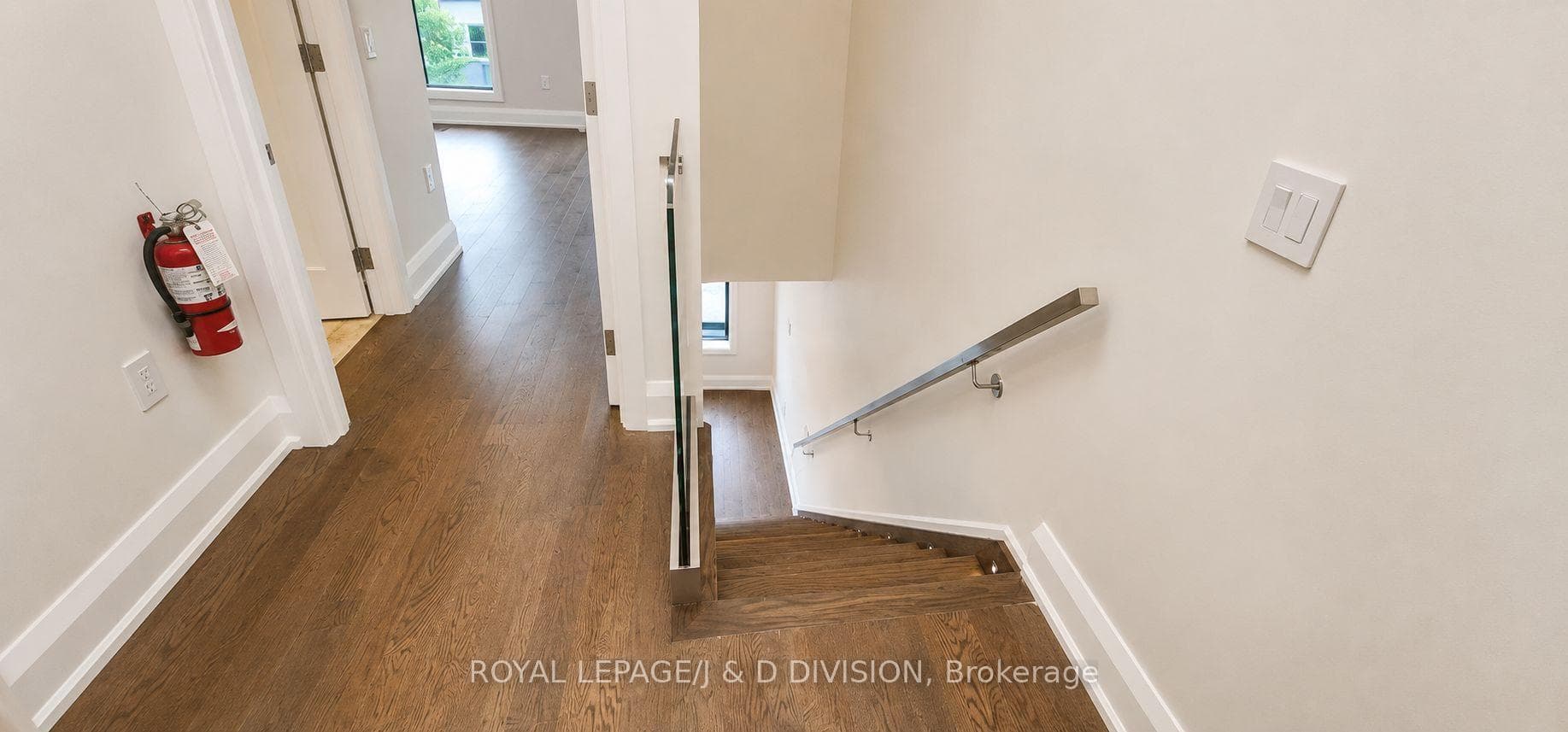 Hallway & Stairs to Main level of Suite