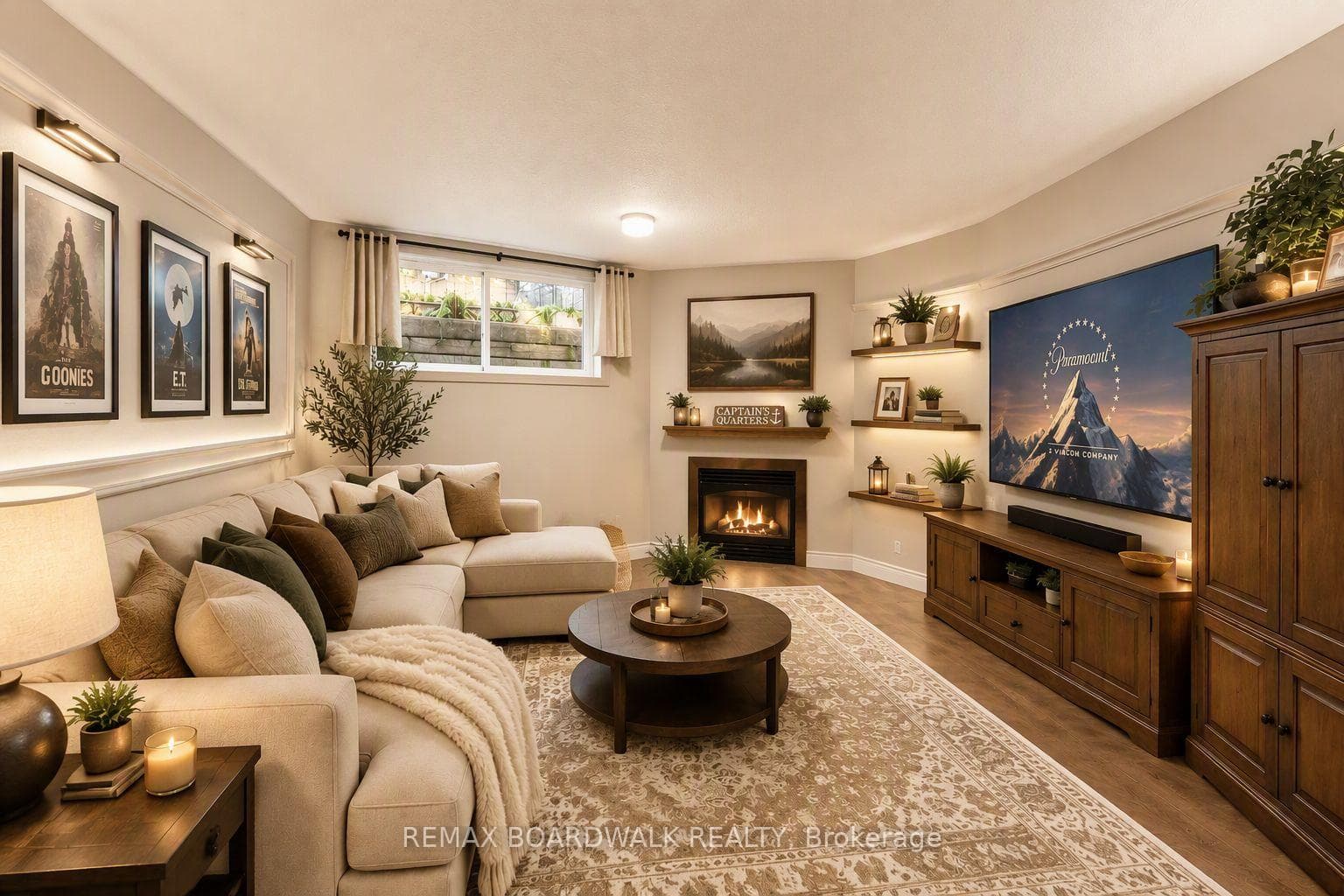 Basement - Virtually staged