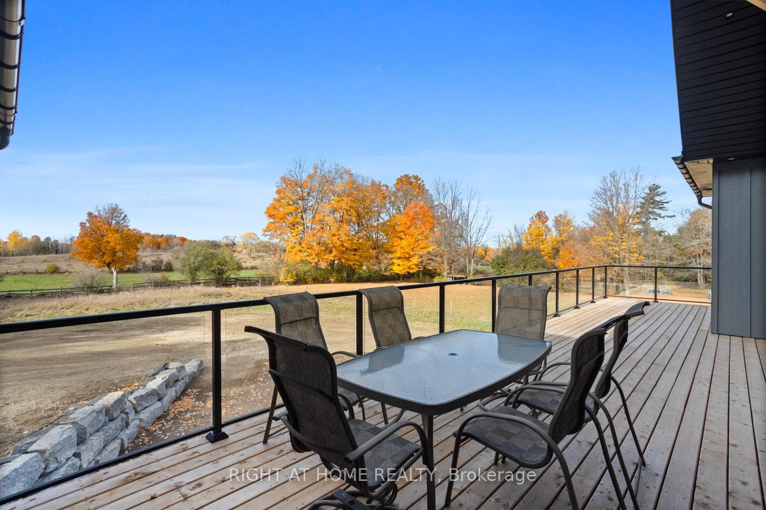 Walkout from living room to the deck - what views