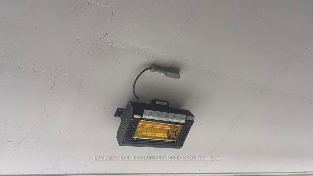 Radiant Ceiling Heater on top of the Balcony