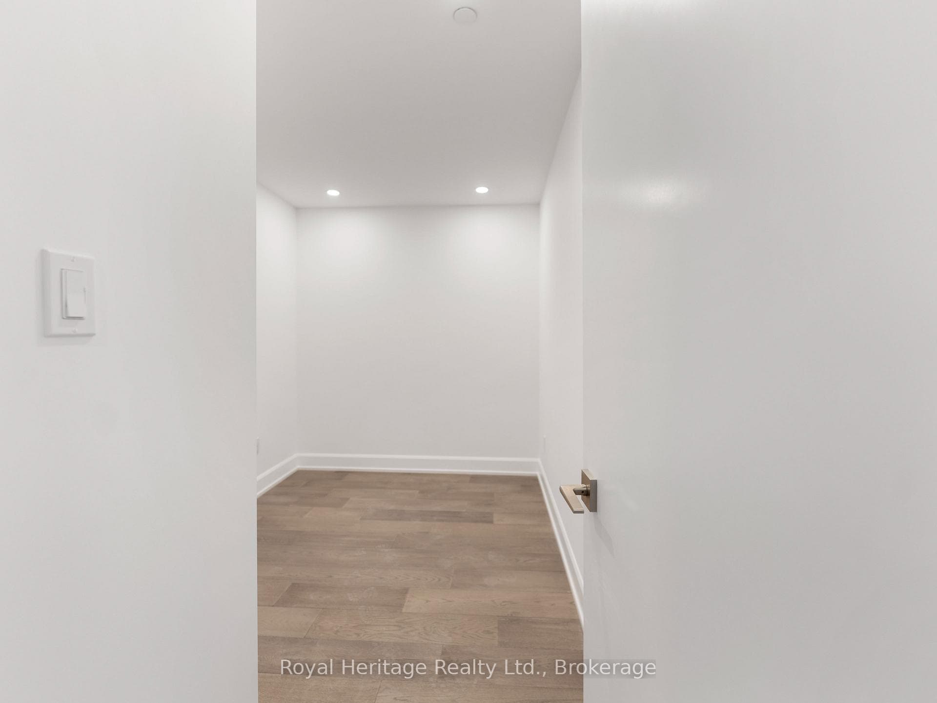 Den/office/guest bedroom with a door