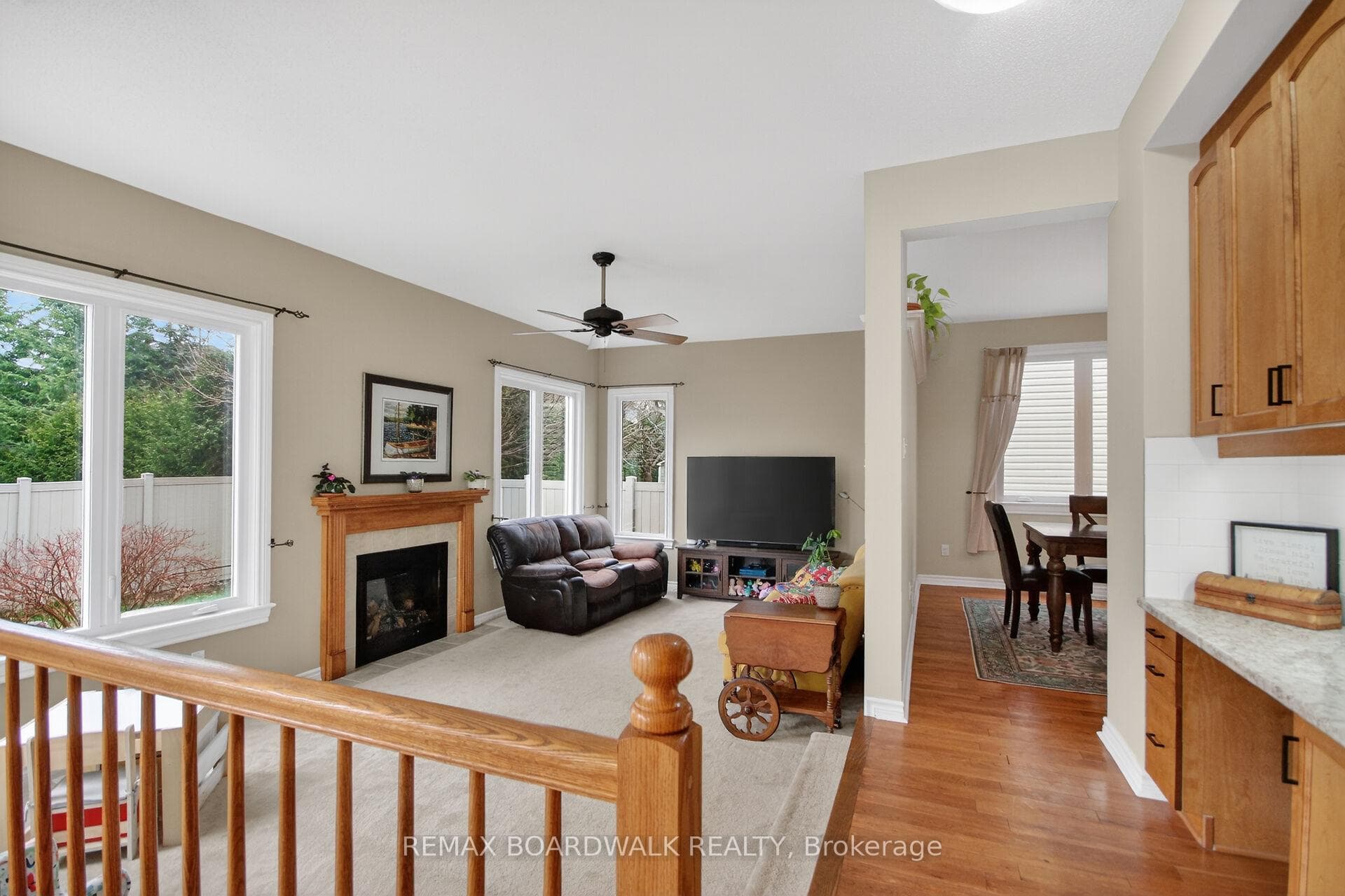 Family Room & Gas Fireplace