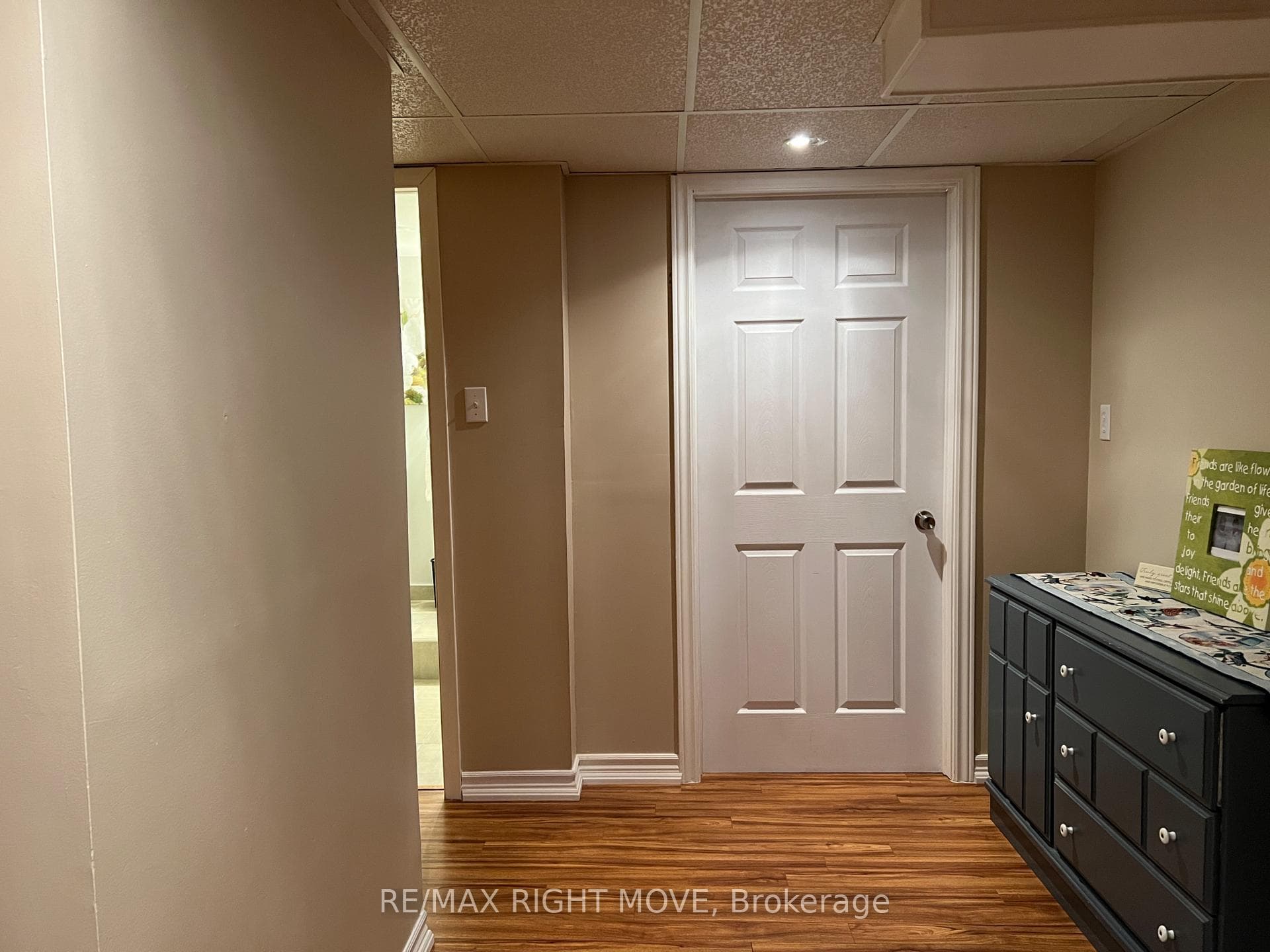 Lower Level Hallway to Storage