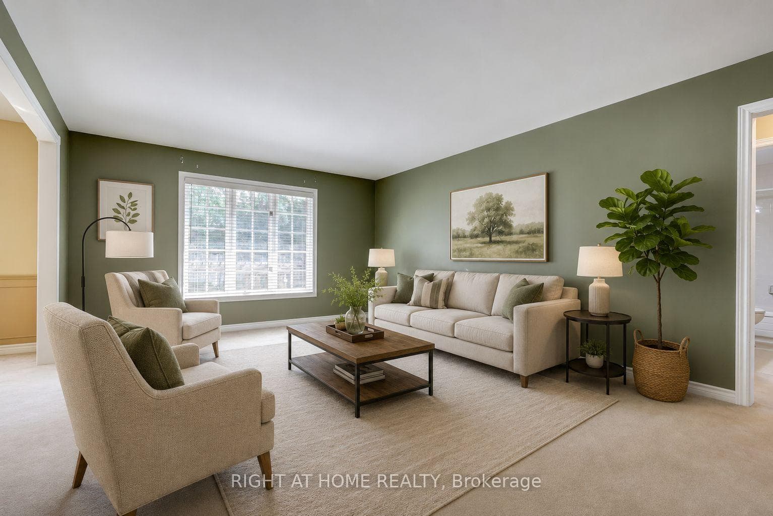 Living Room Virtually Staged