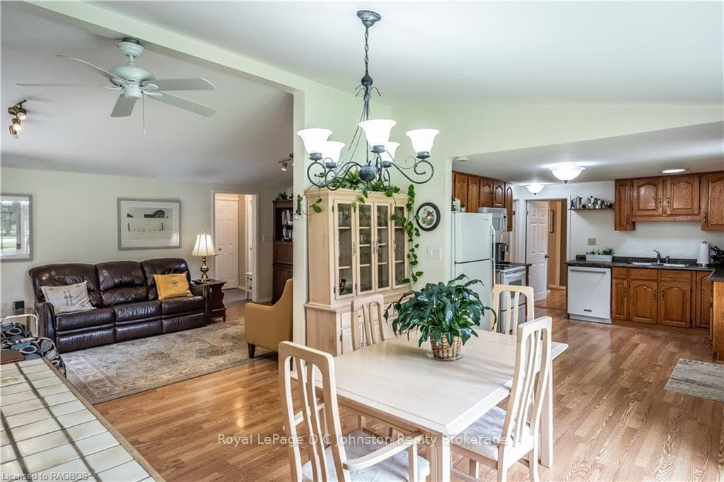 Open concept layout