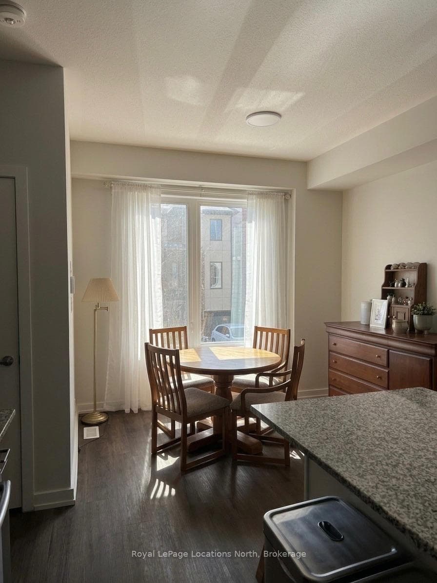 Dinning area with big windows