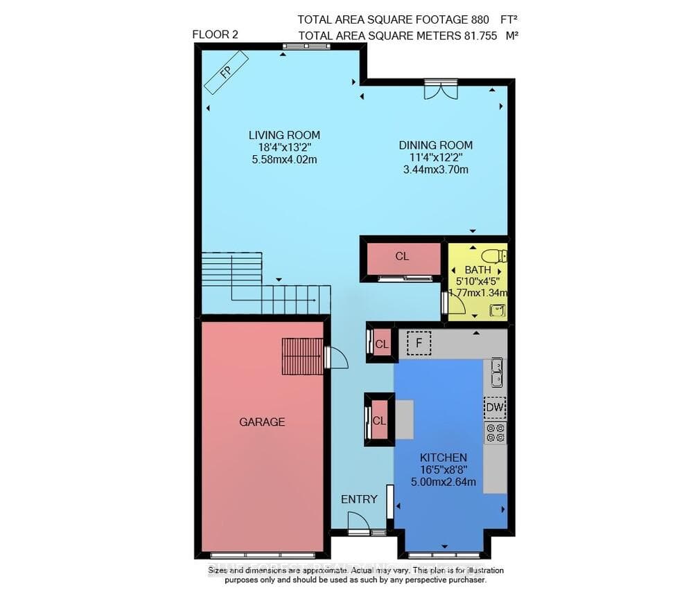 Main level floor plan