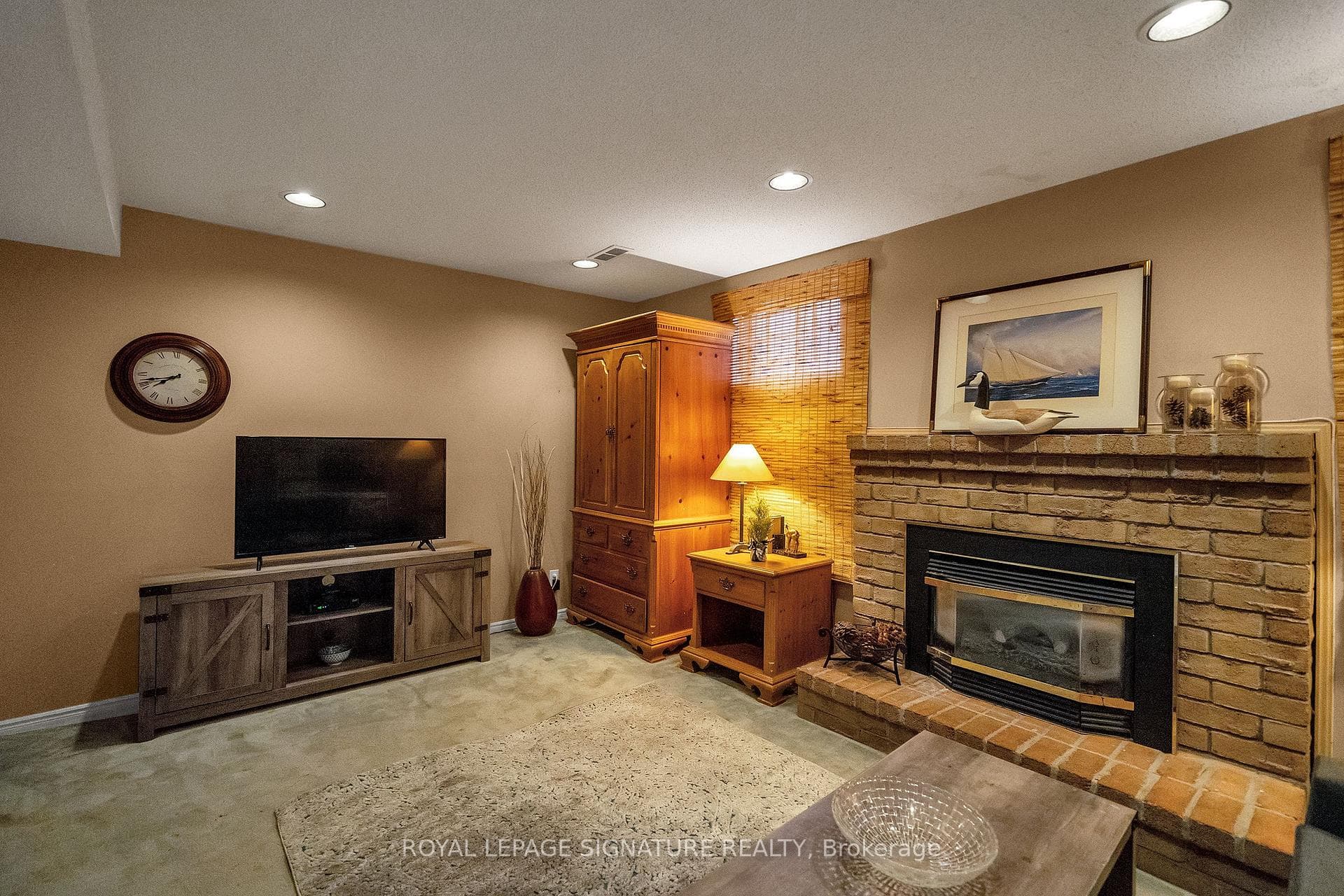 basement family room