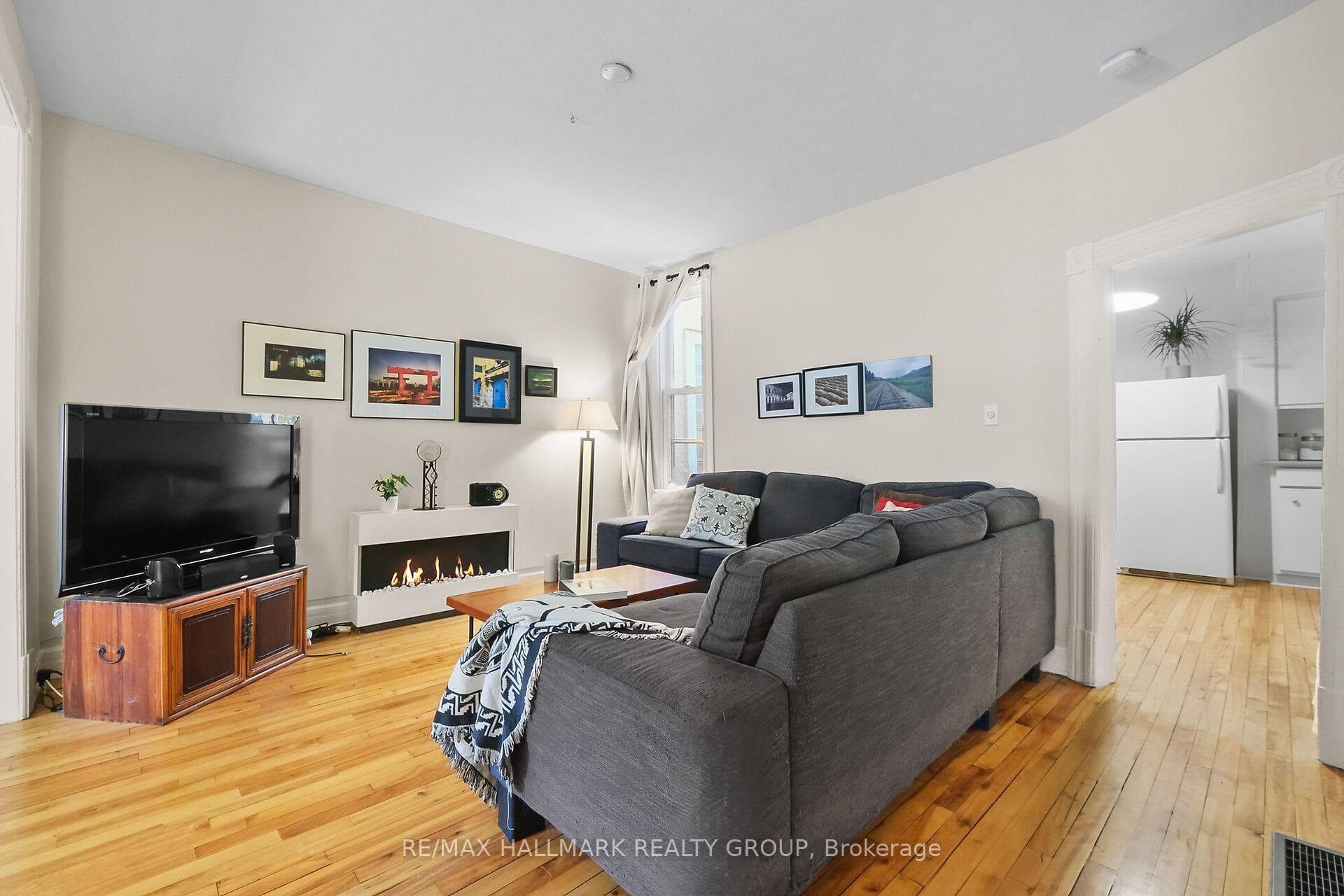 Large principal rooms throughout this home.