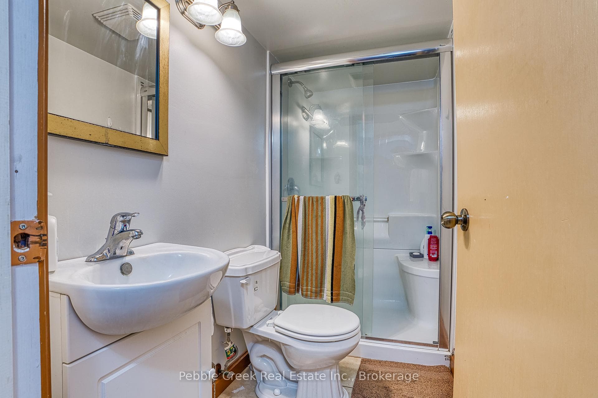 bathroom in basement