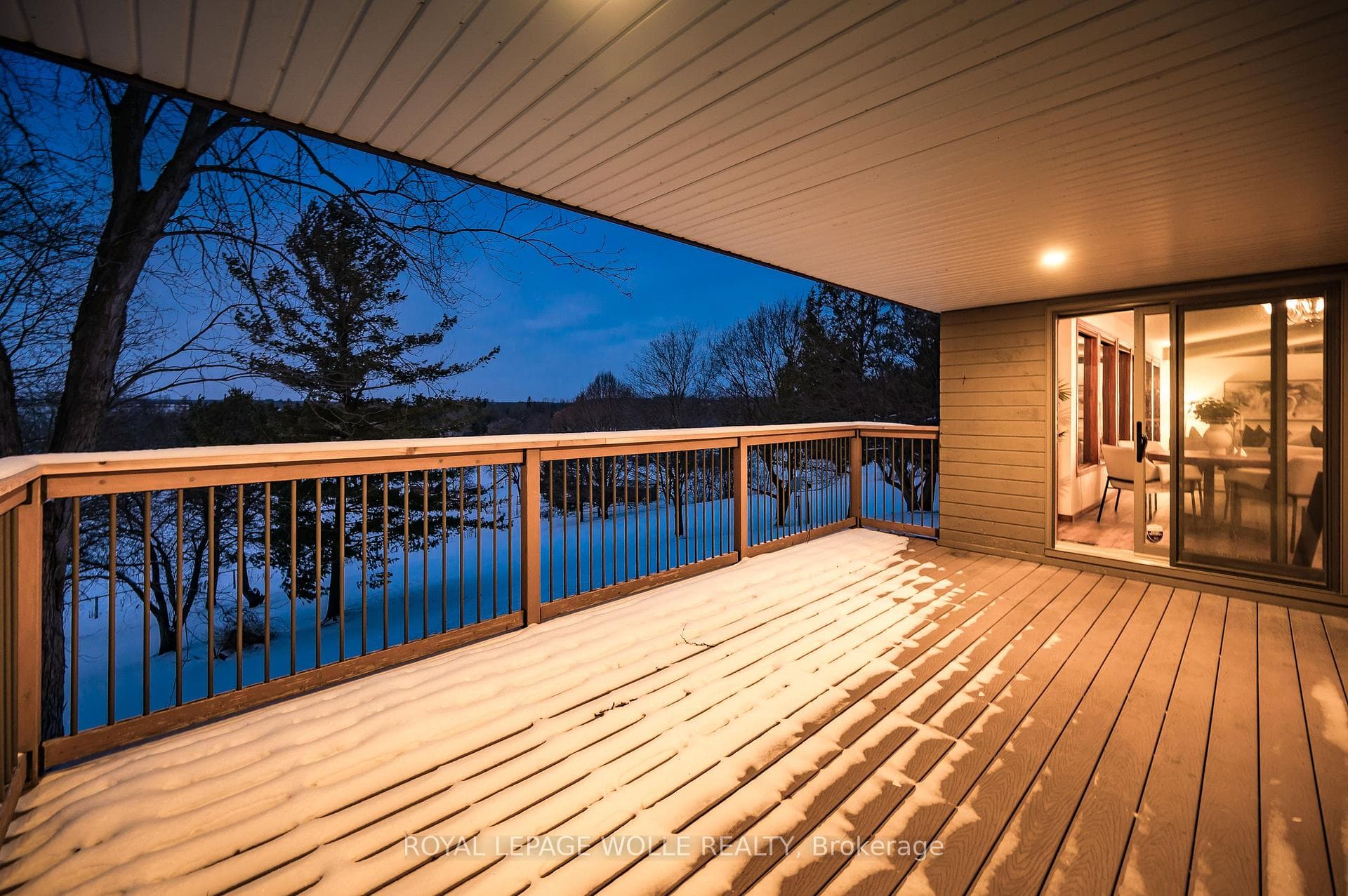 Walkout to covered deck w/ views