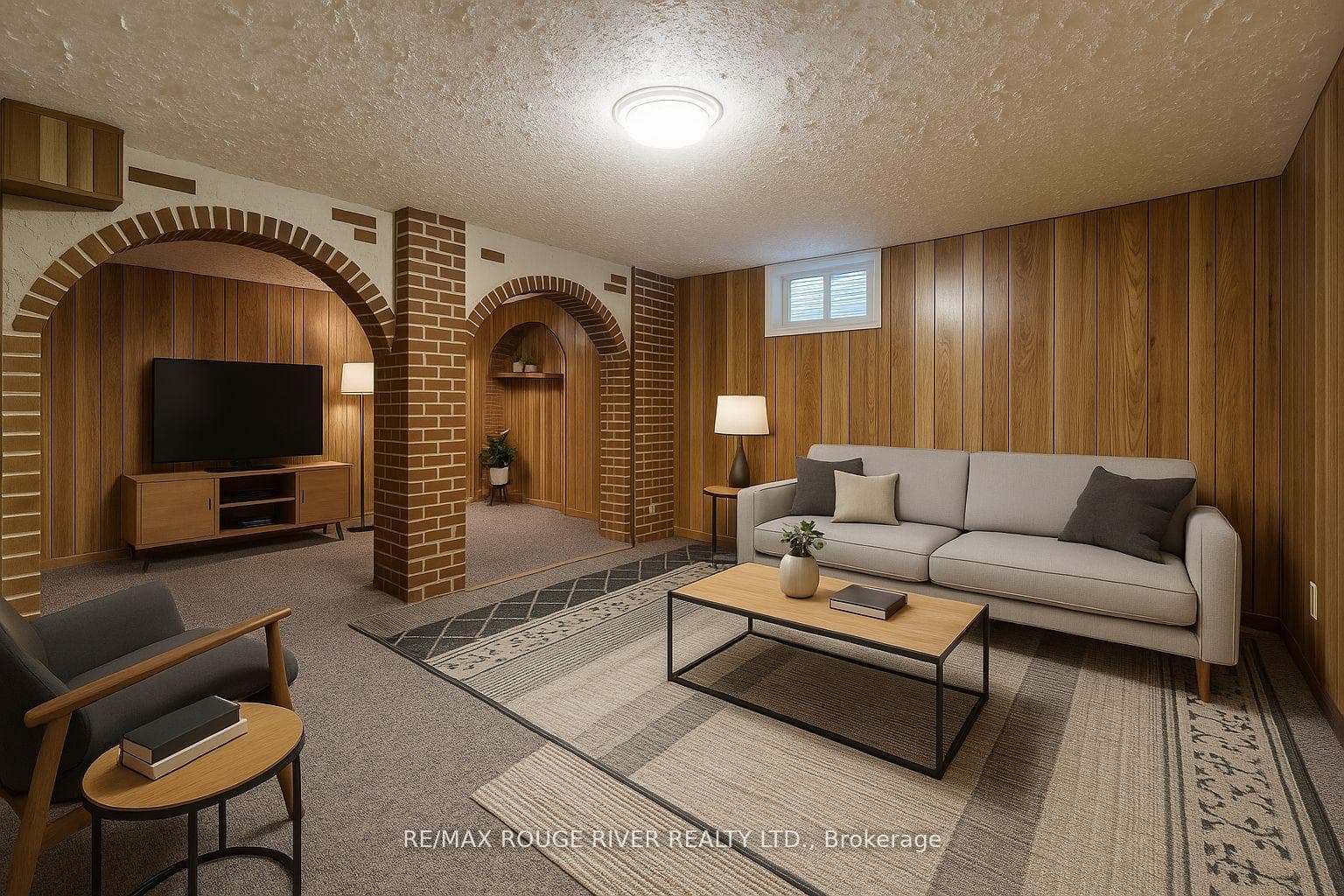 Recreation Room Virtual Staged