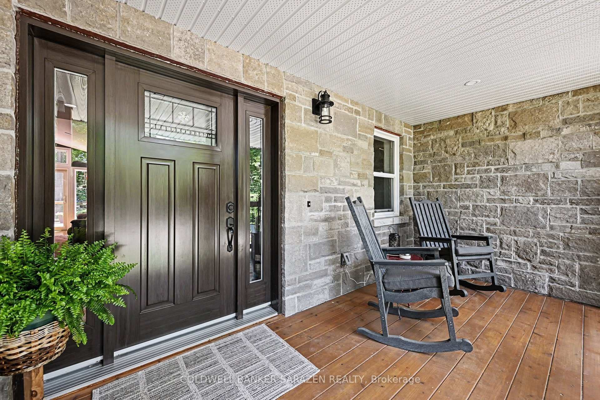 Welcoming covered front porch