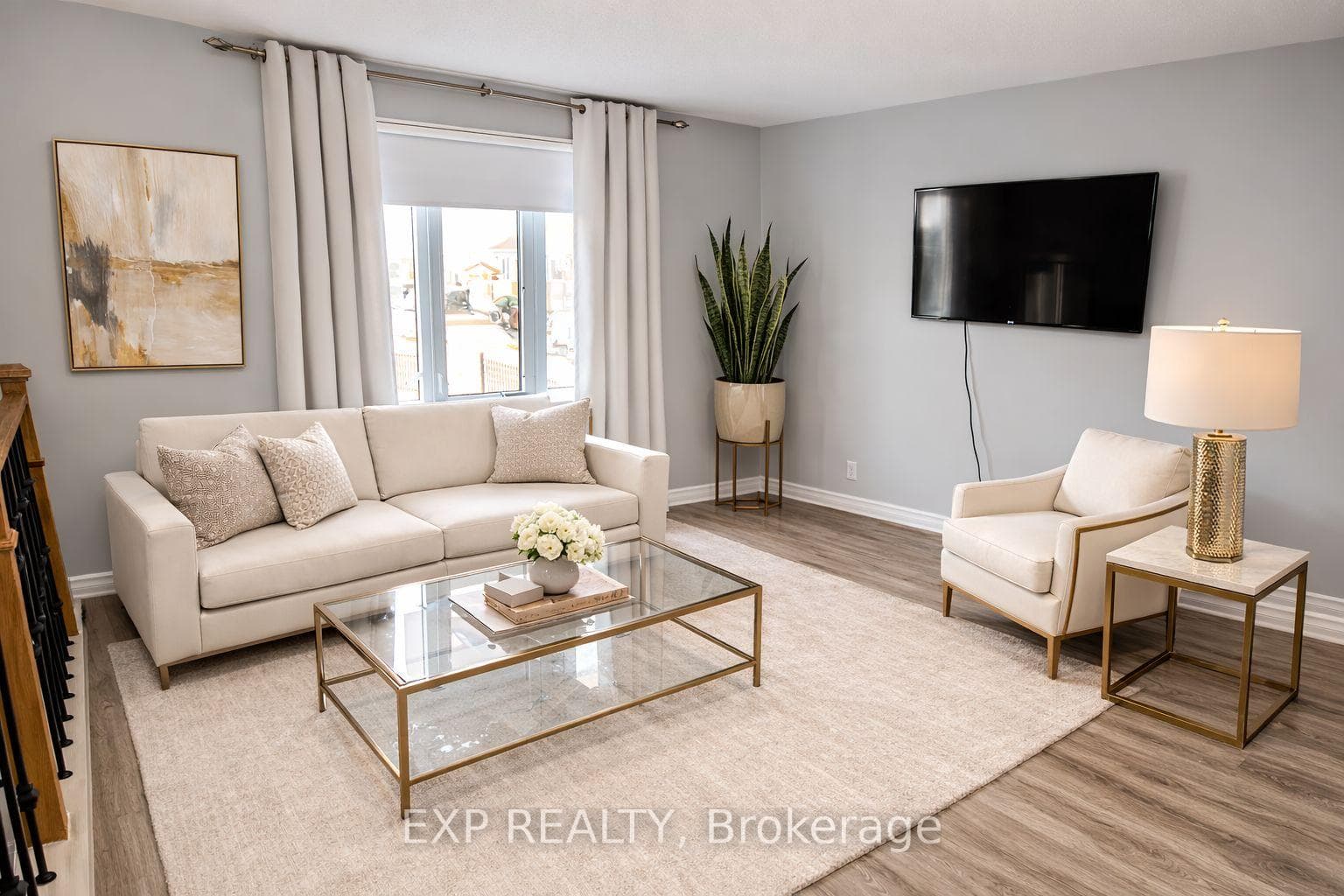 AI generated image staged Living Room