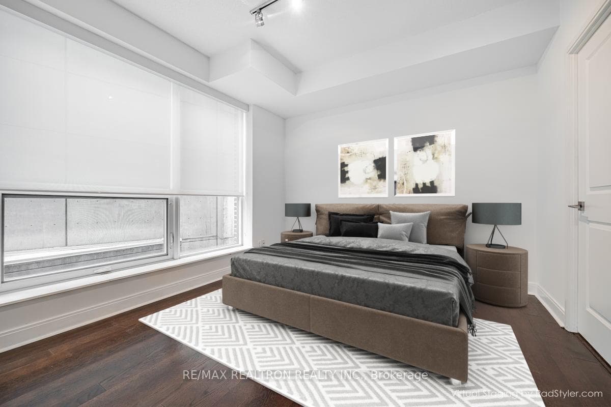 Virtually staged Primary Bedroom