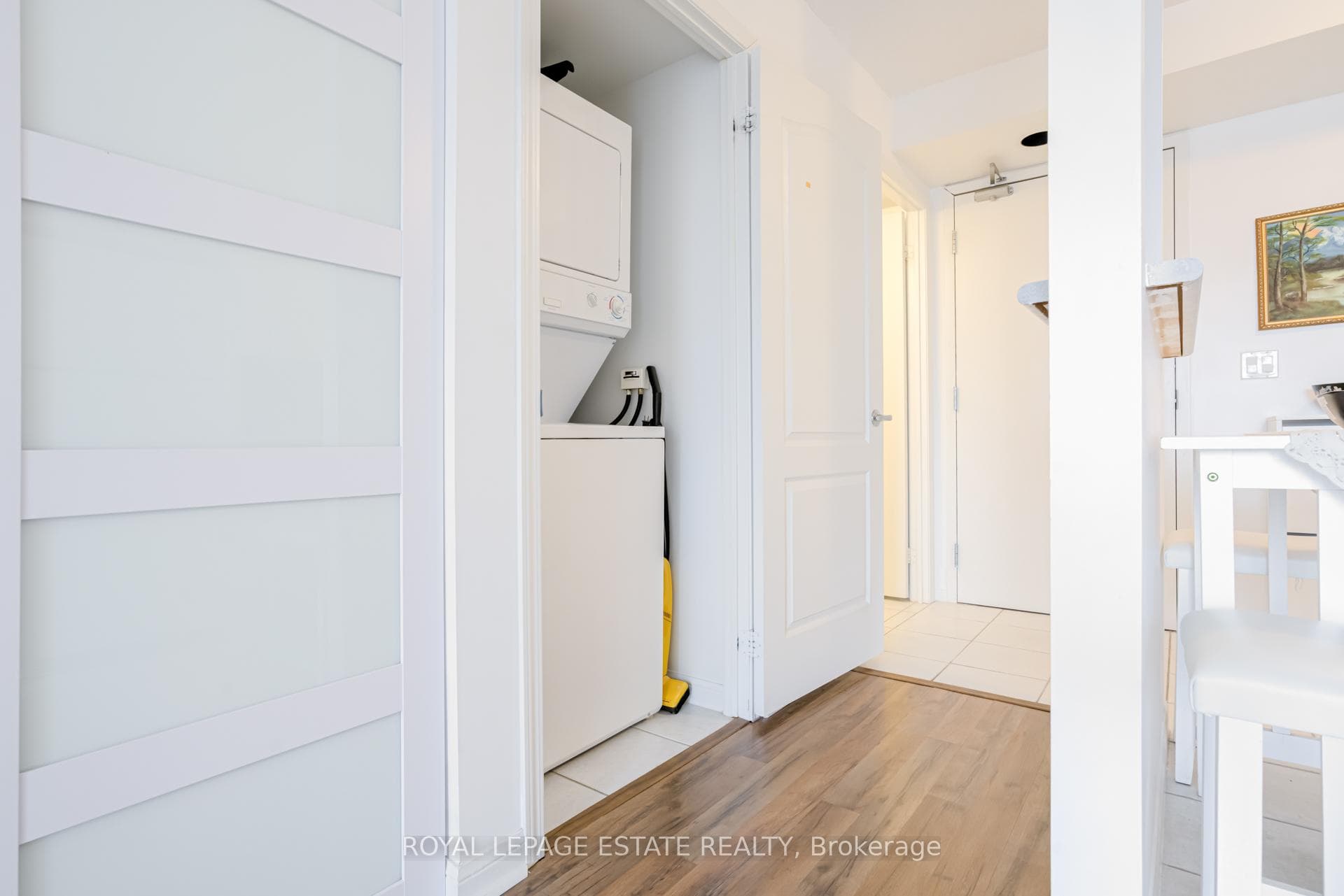 Laundry door open