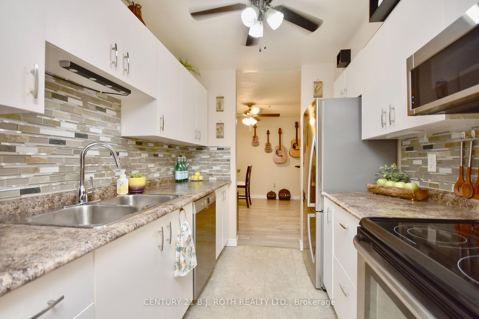 Galley style kitchen