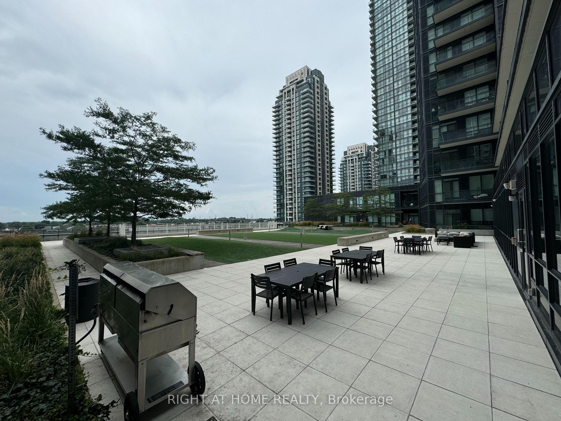 Dedicated BBQ area with seating