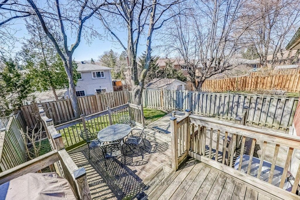 Deck Overlooking Backyard