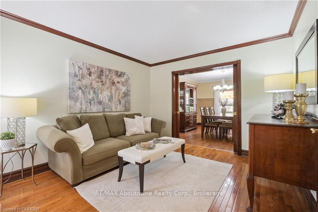 Living and dining room with pocket doors