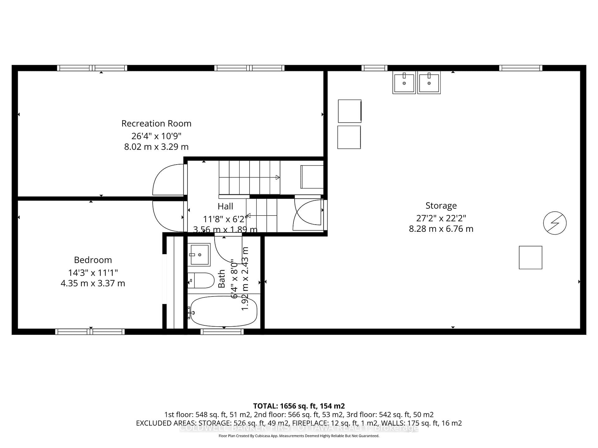 Lower Level/Basement Floorplan