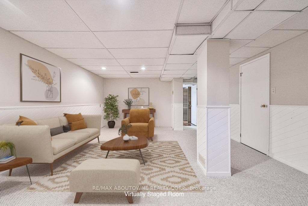 Virtually Staged Recreation Room