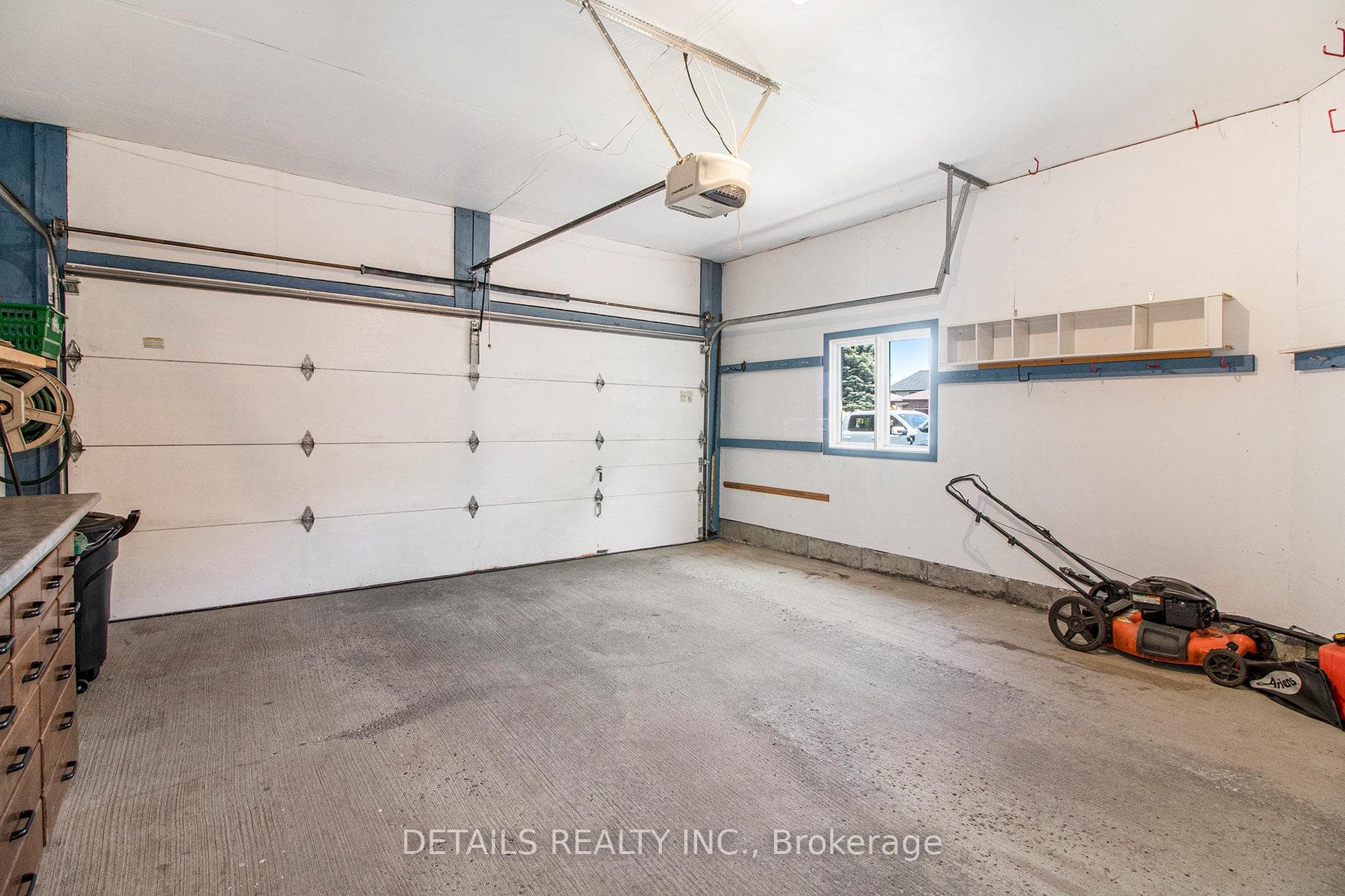 Spacious 2 car garage.