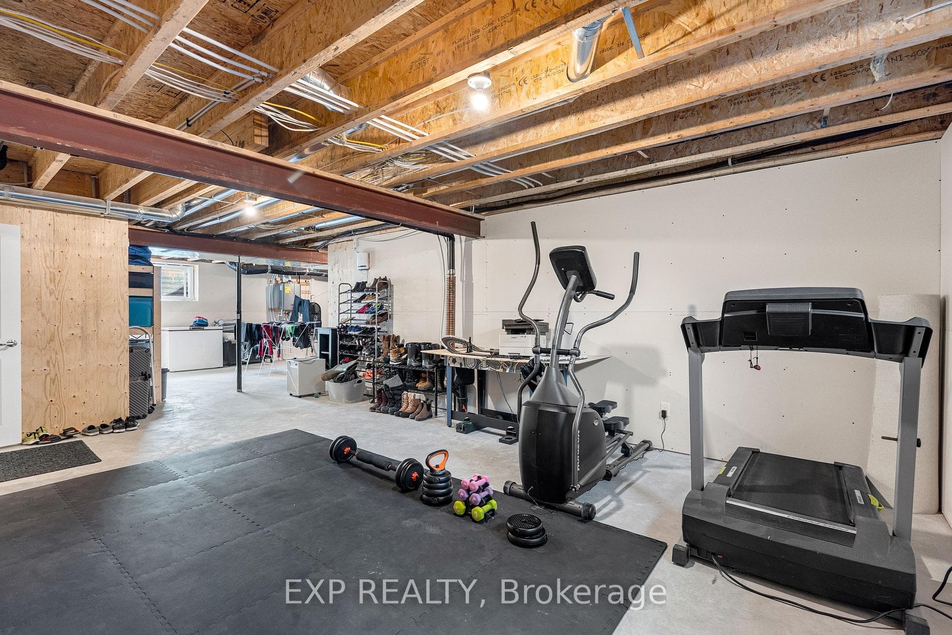 gym/storage area