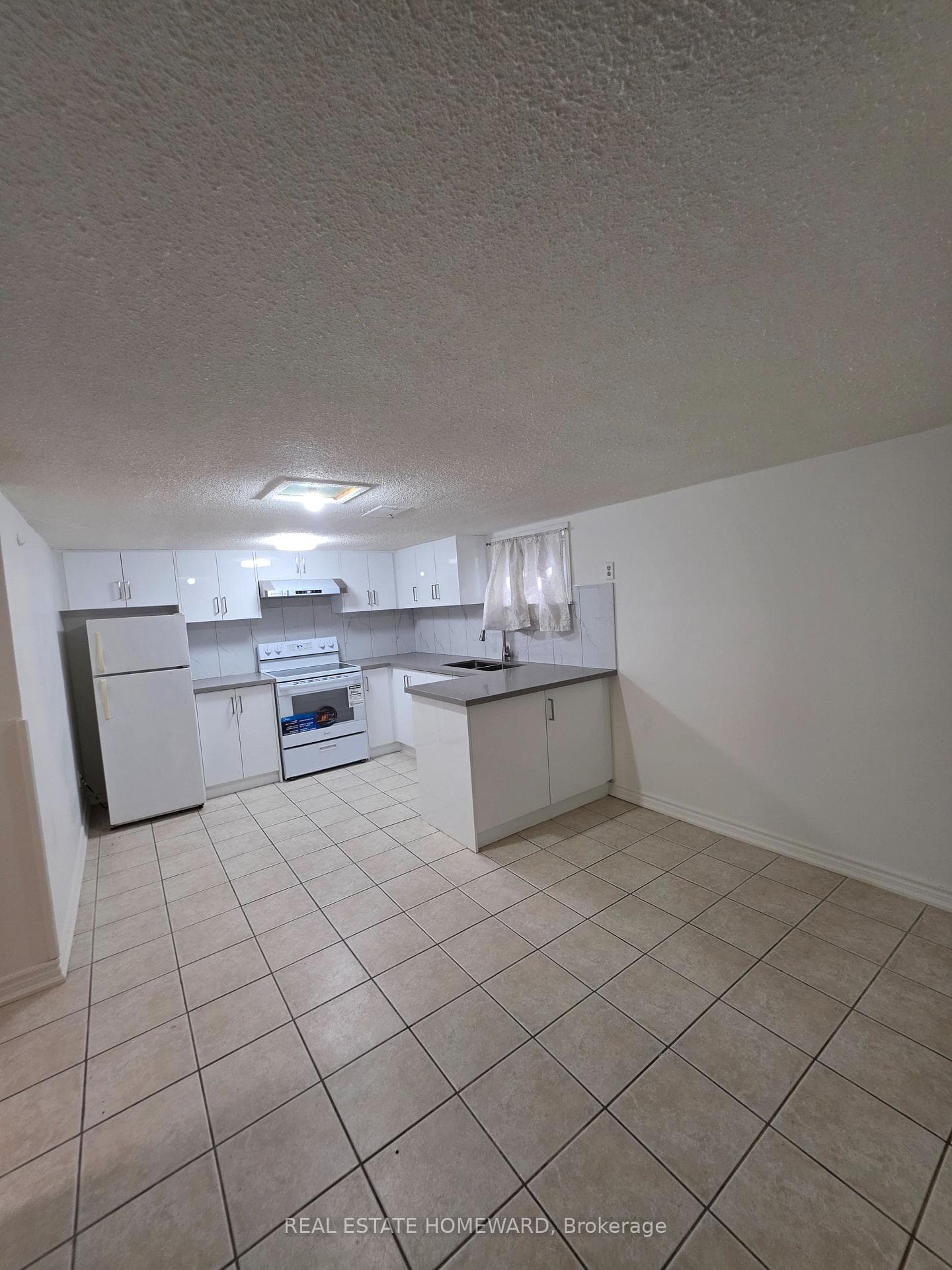 kitchen and dining area