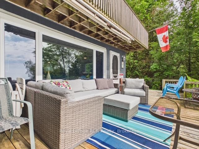 Spacious deck with West facing views