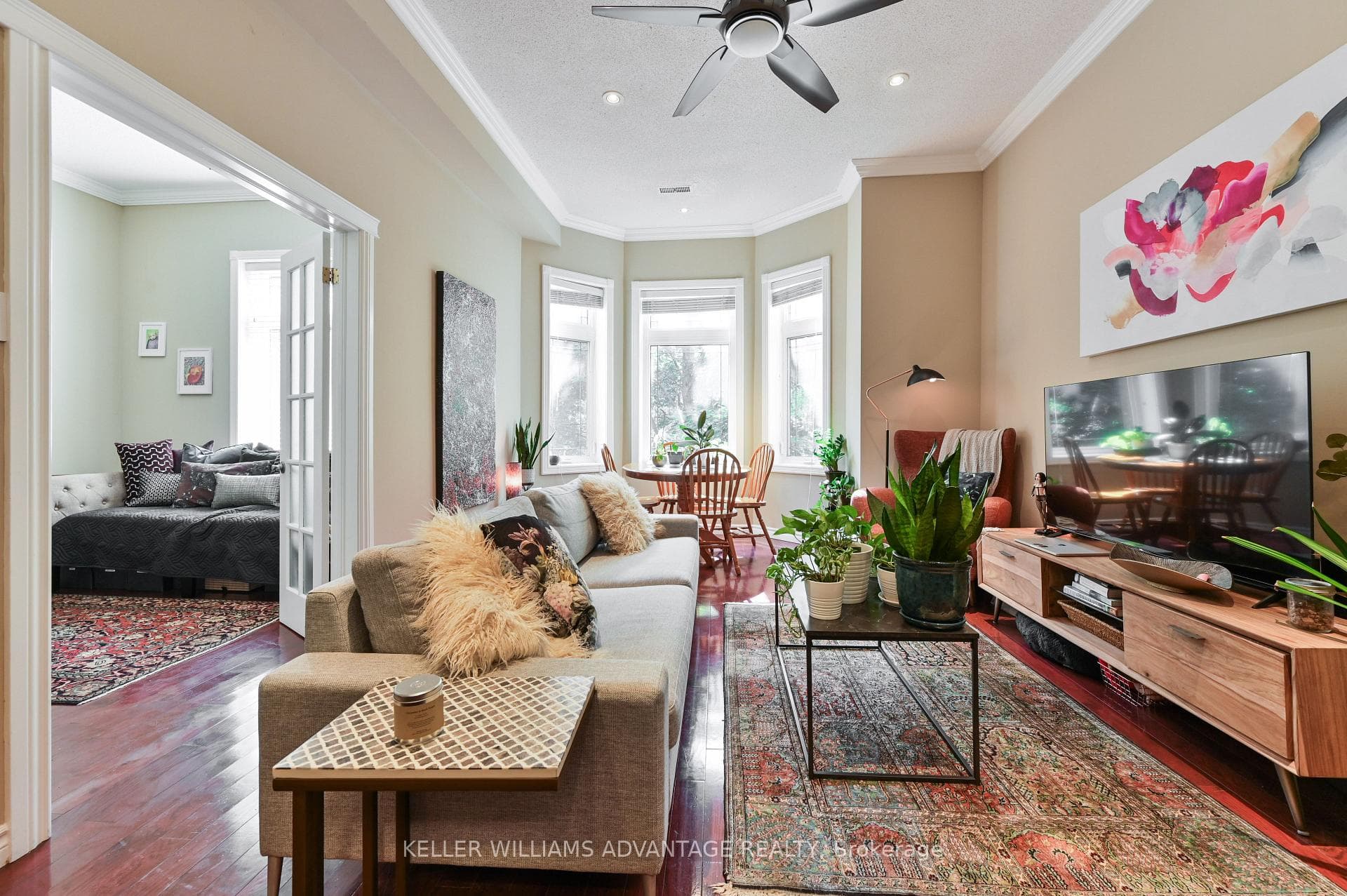 OPENS UP TO DEN/SECOND BED OR FORMAL DINING ROOM