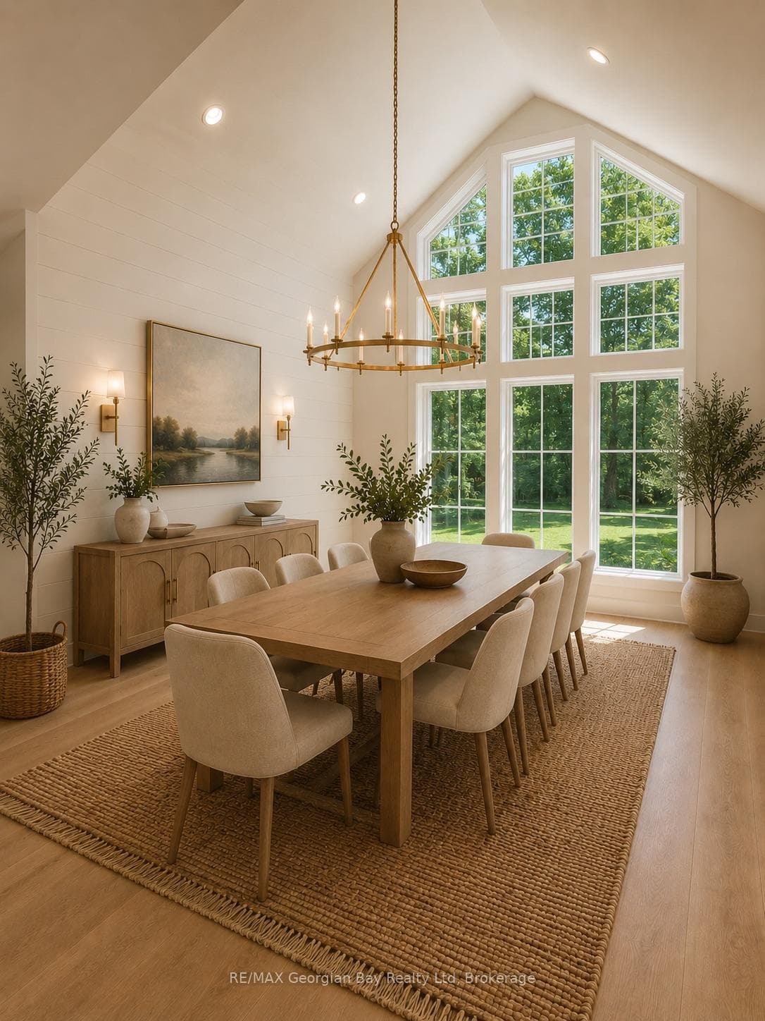 Grand Dining Area - Virtually Staged