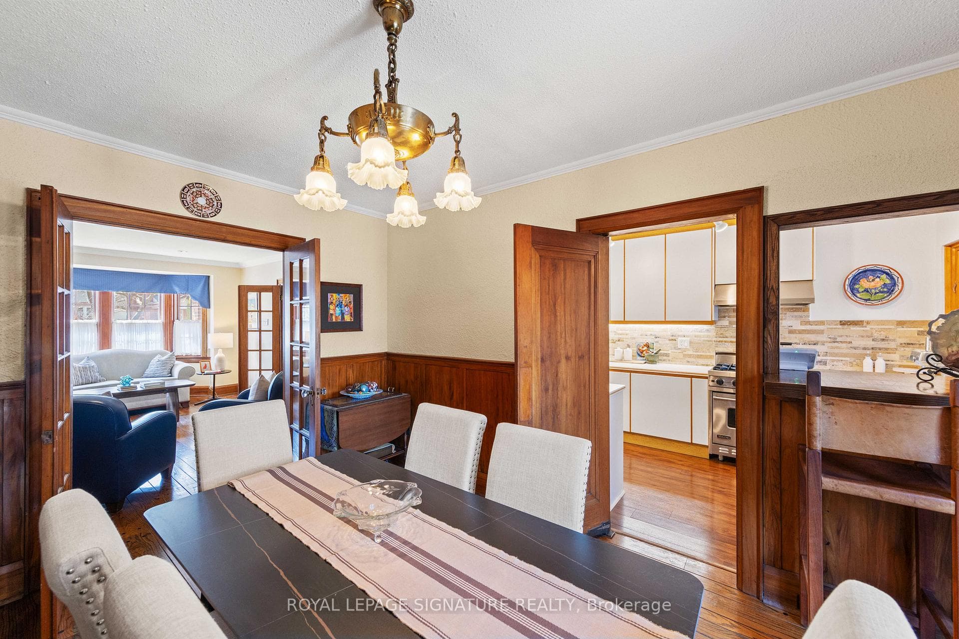 French doors and butler door